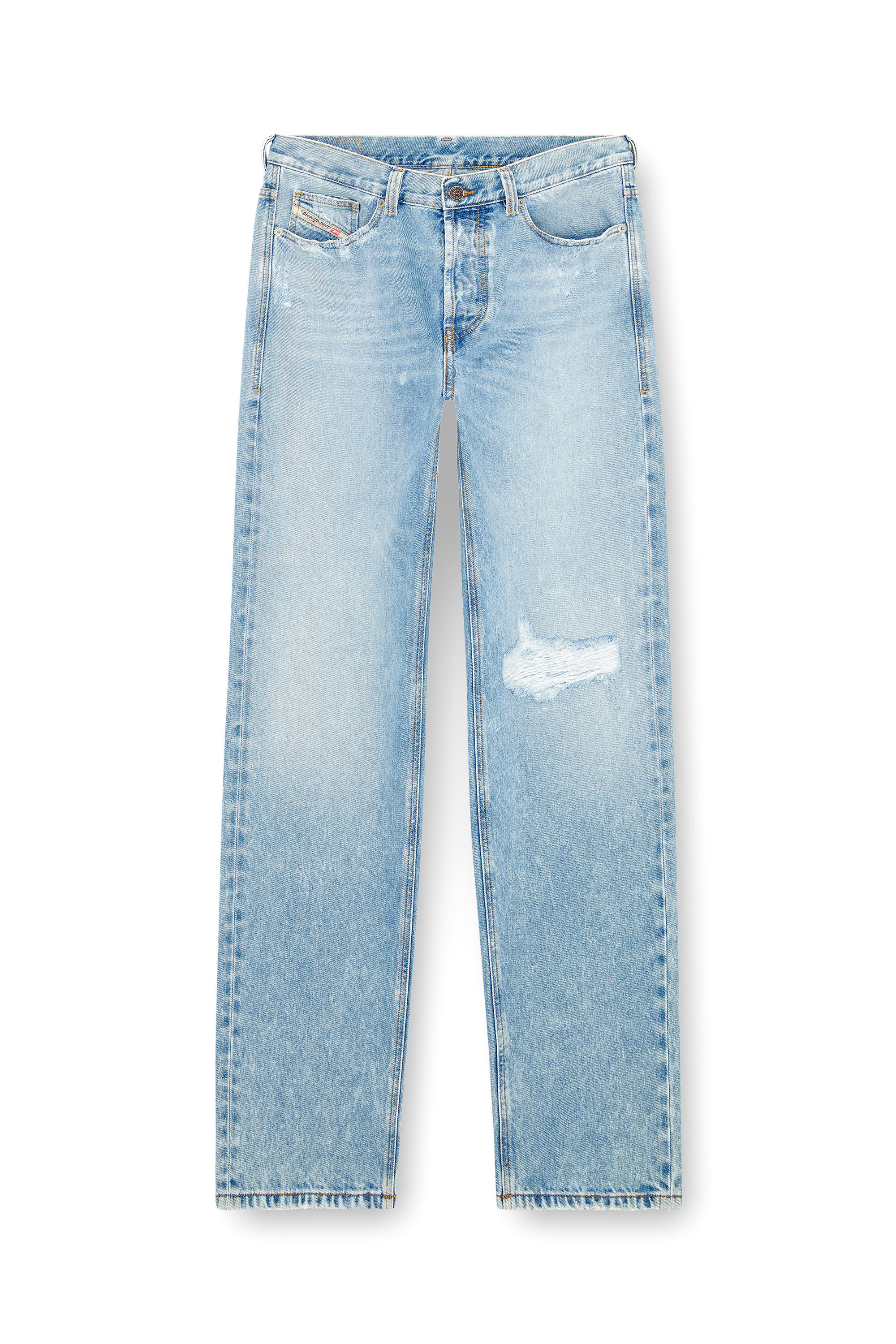 Diesel - Regular Jeans 2010 D-Macs 09J80 Hombre, Azul Claro - 5