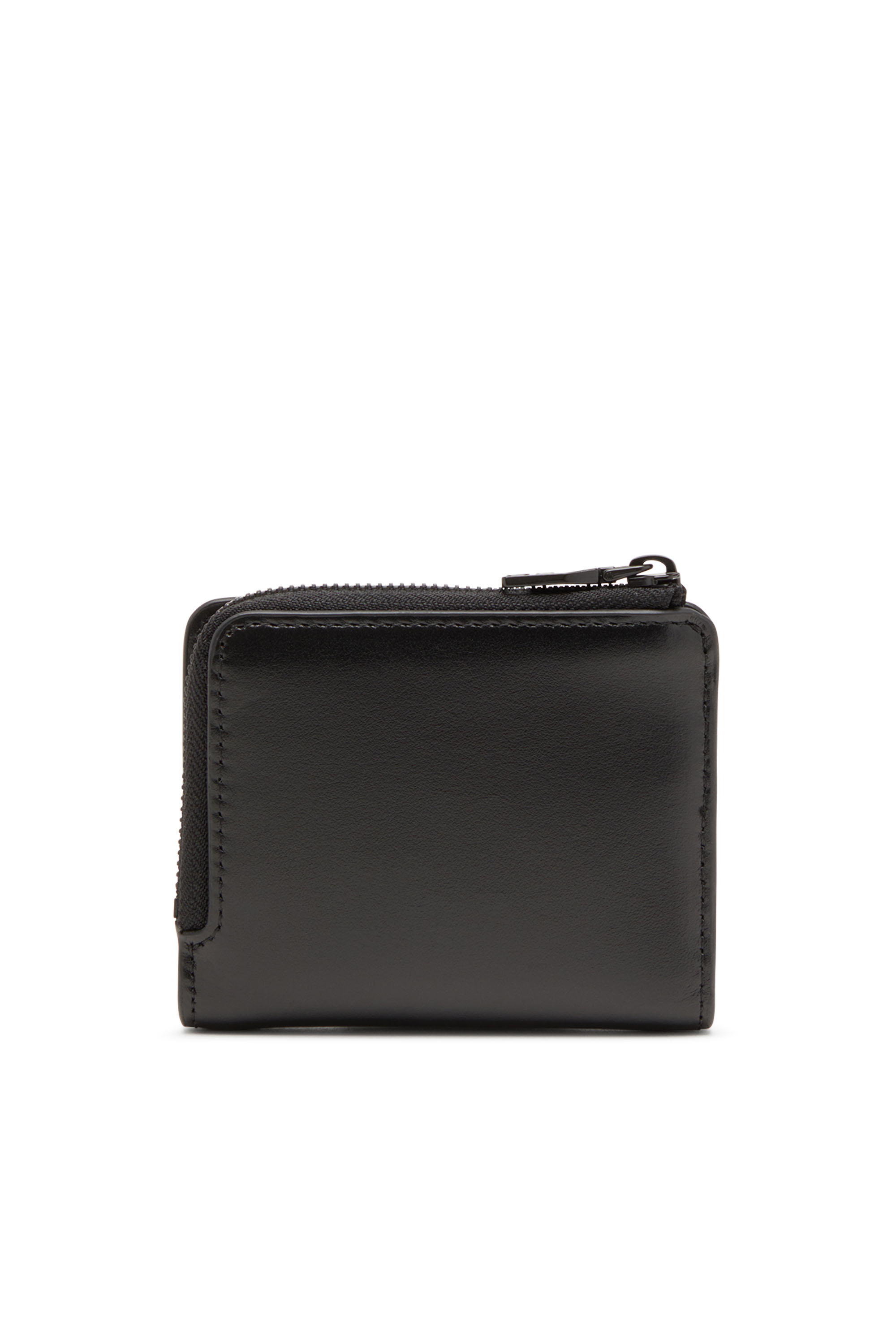 Diesel - HOLI-D CARD HOLDER ZIP L, Tarjetero de piel lisa Unisex in Negro - 2