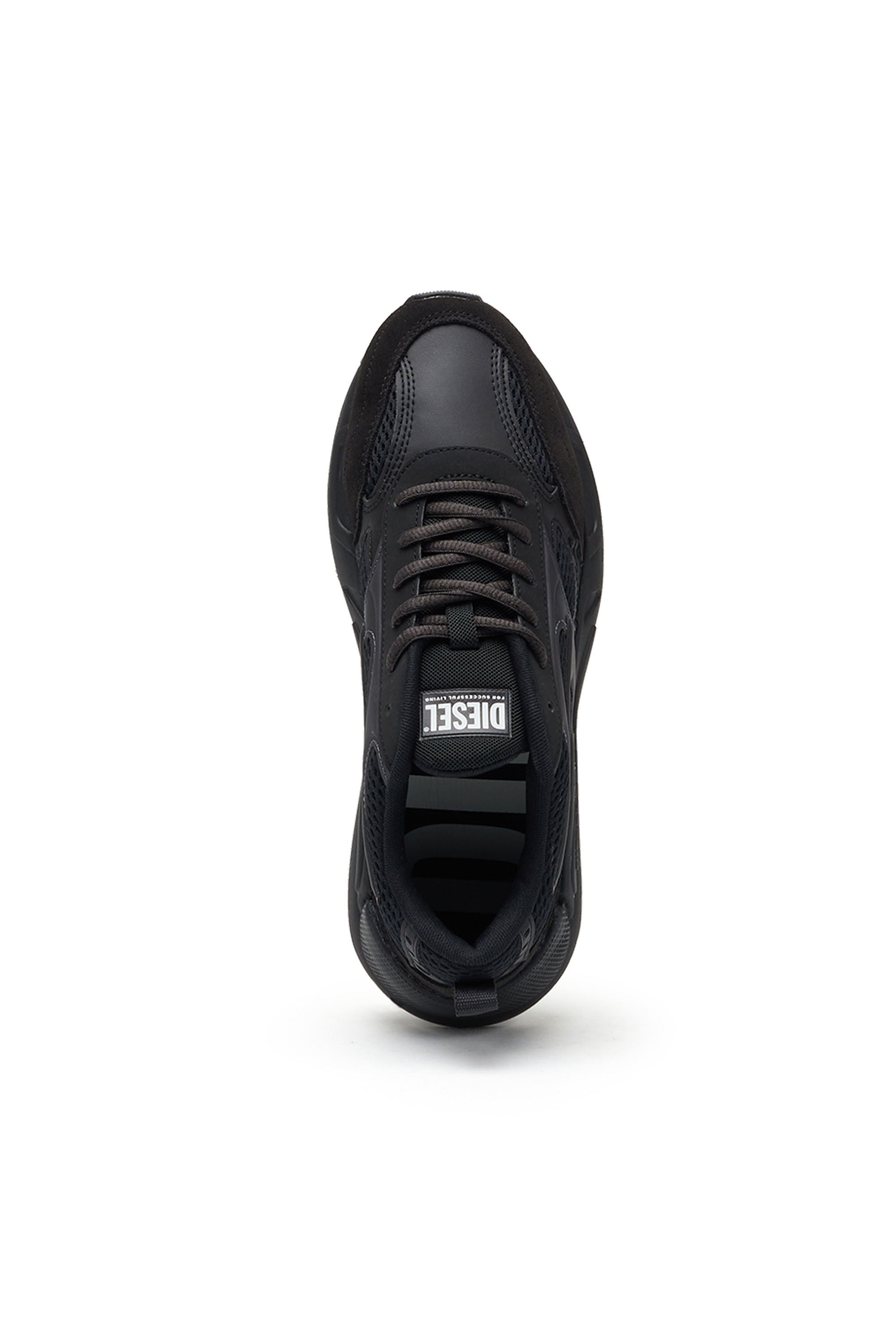 Diesel - S-SERENDIPITY SPORT W, Woman's S-Serendipity-Sneakers in mesh and suede in Black - 4