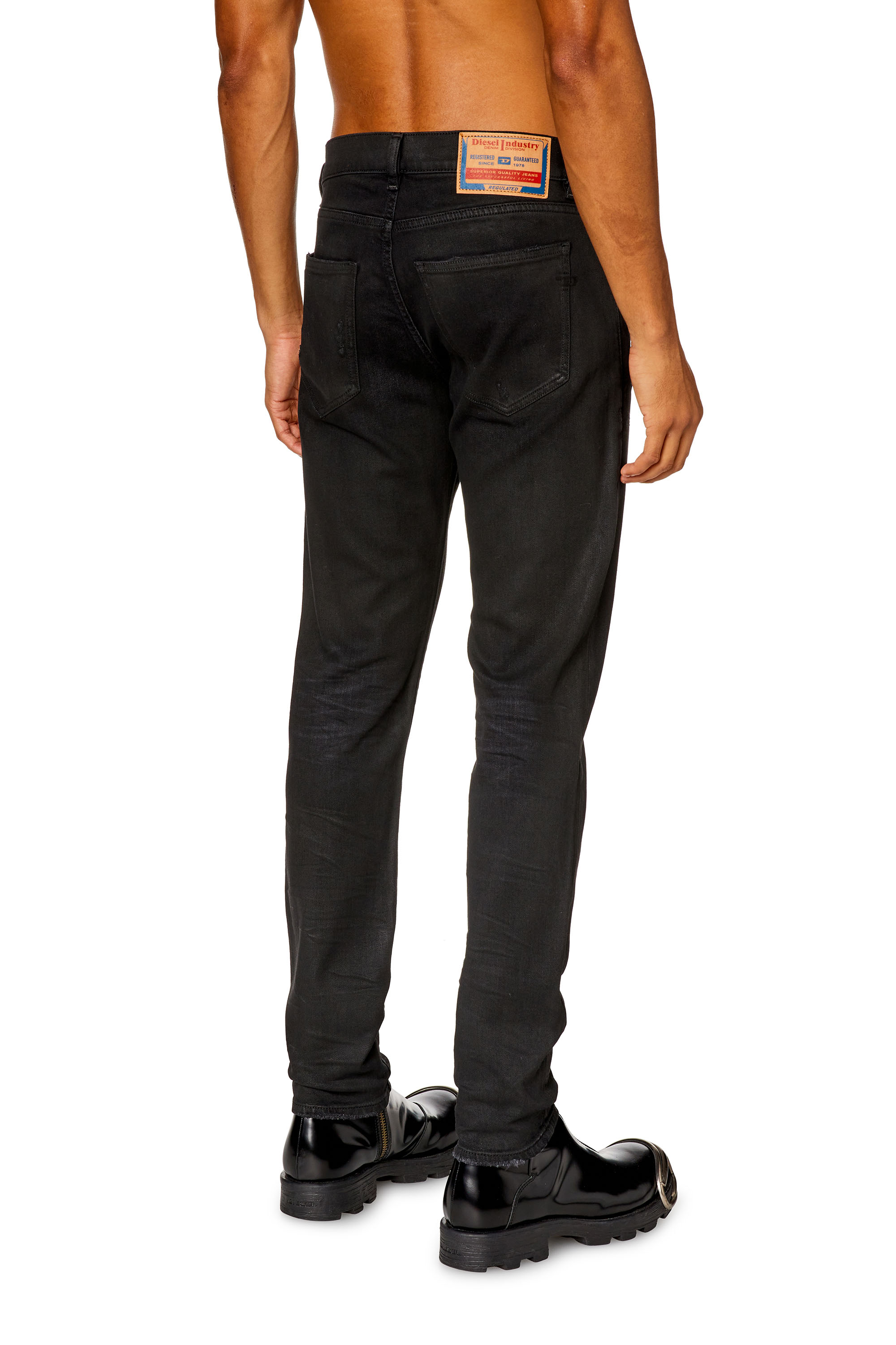 Diesel - Slim Jeans 2019 D-Strukt 09I19 Hombre, Negro/Gris oscuro - 4