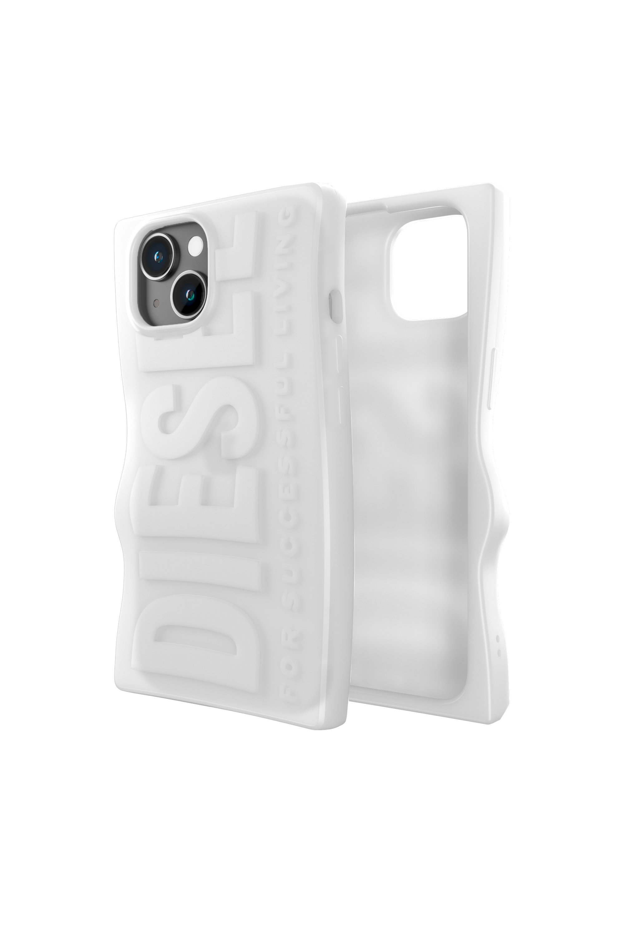 Diesel - 54123 MOULDED CASE, Unisex's D By case iP15 in White - 1