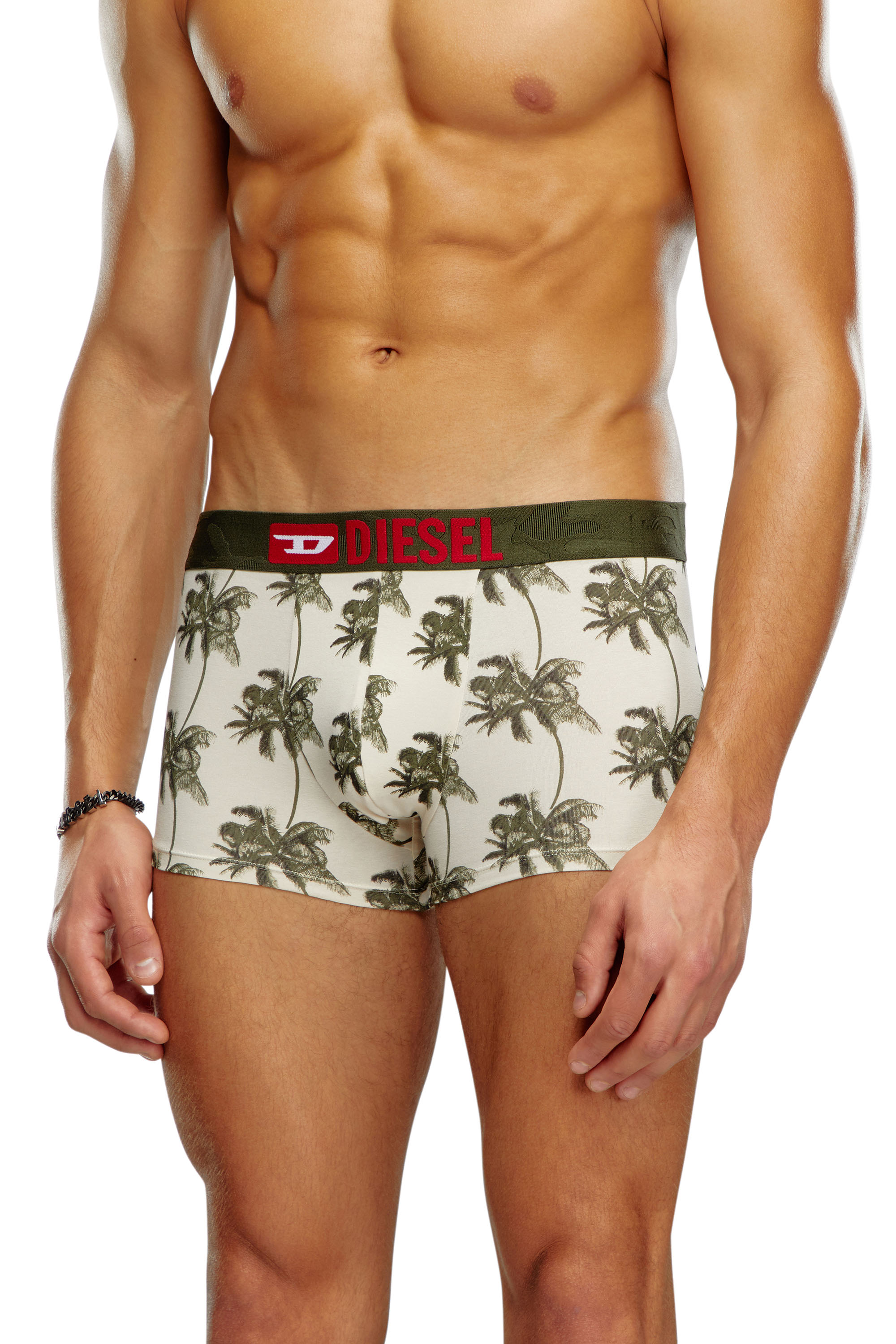 Diesel - UMBX-DAMIENTHREEPACK, Paquete de tres bóxers ajustados con estampado nublado Hombre in Verde - 2