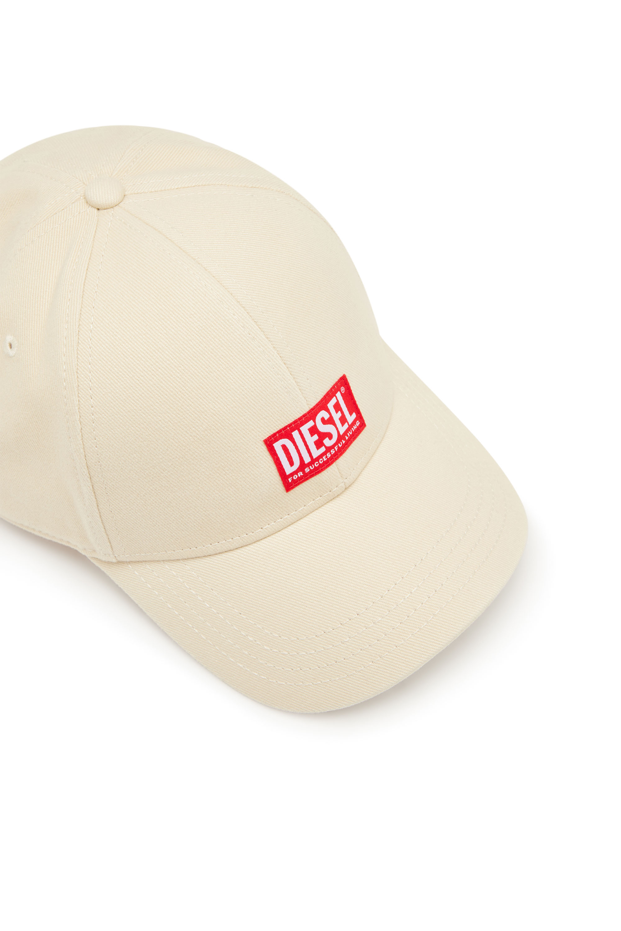 Diesel - CORRY-JACQ-WASH, Man's Baseball cap with logo patch in White - 3