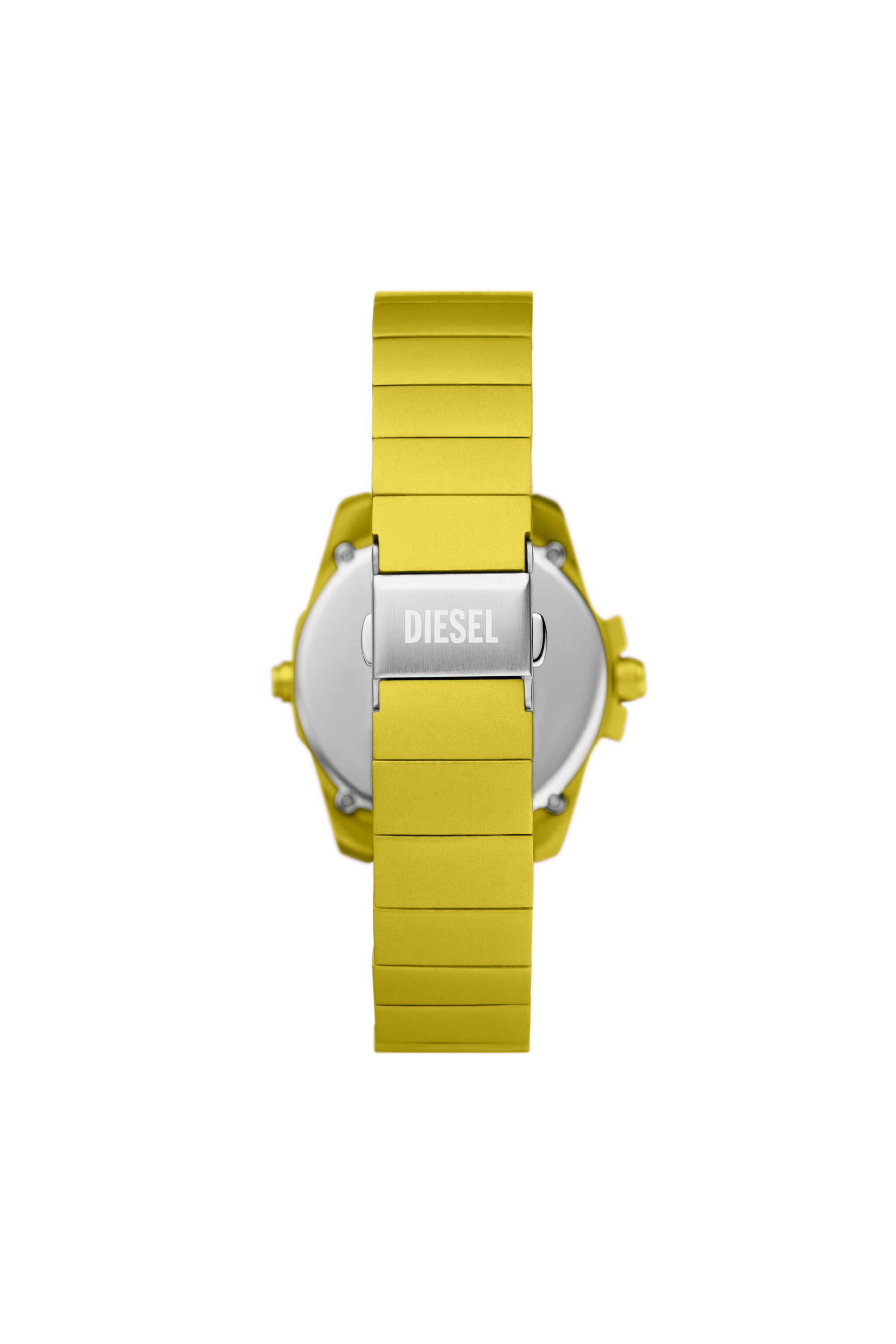 Diesel - DZ2207 WATCH, Man's Baby chief digital yellow aluminum watch in Yellow - 2