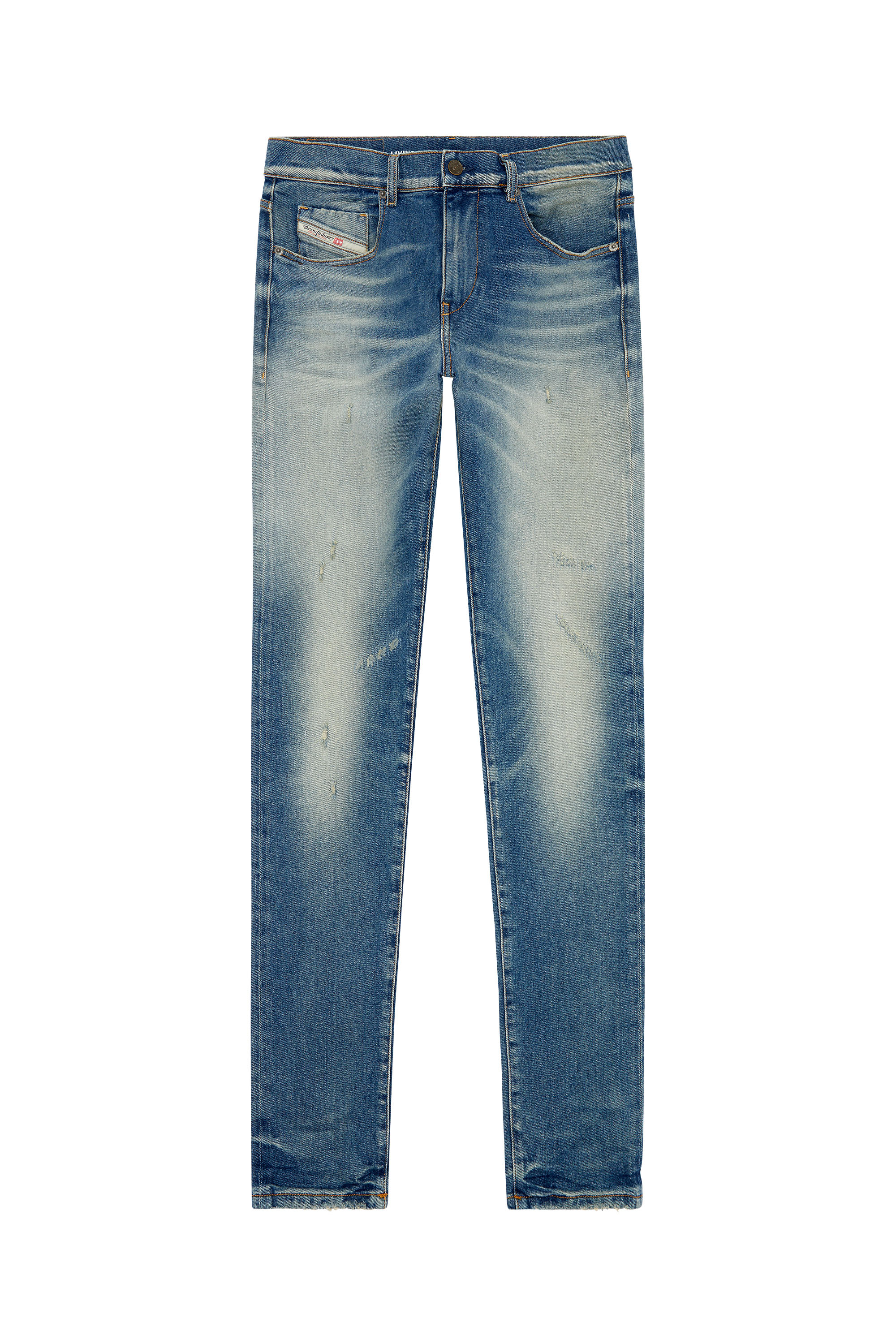 Diesel - Man's Slim Jeans 2019 D-Strukt 09H55, Light Blue - 3