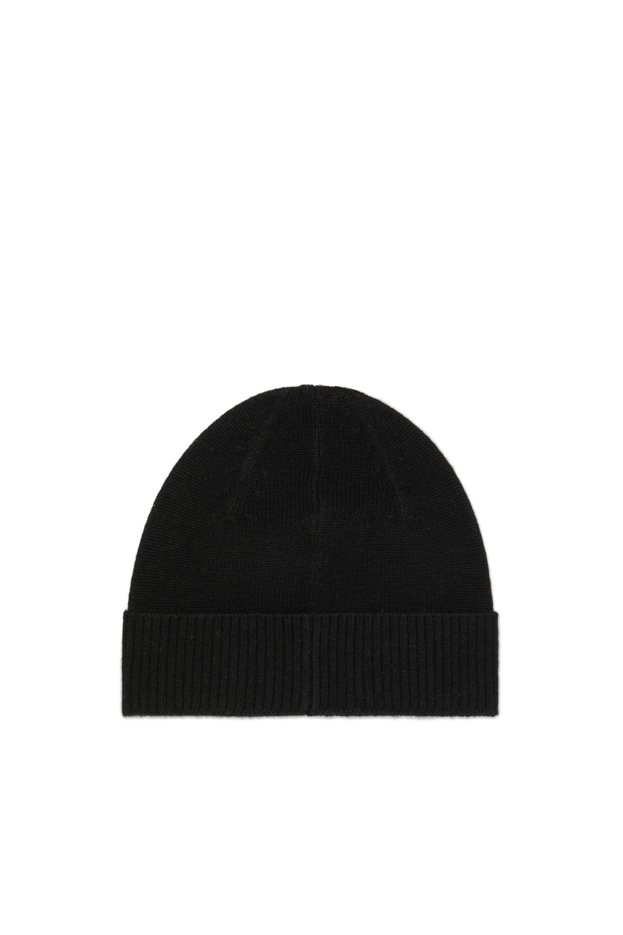 Diesel - K-REV, Unisex's Beanie with embroidered Oval D patch in Black - 2