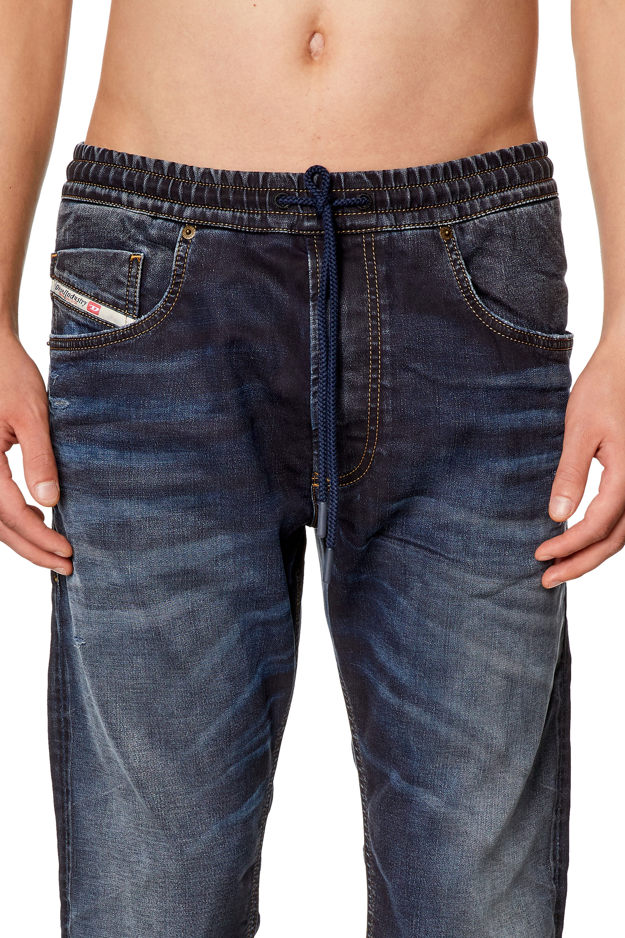 Diesel - Man's Regular 2030 D-Krooley Joggjeans® 09I18, Dark Blue - 5