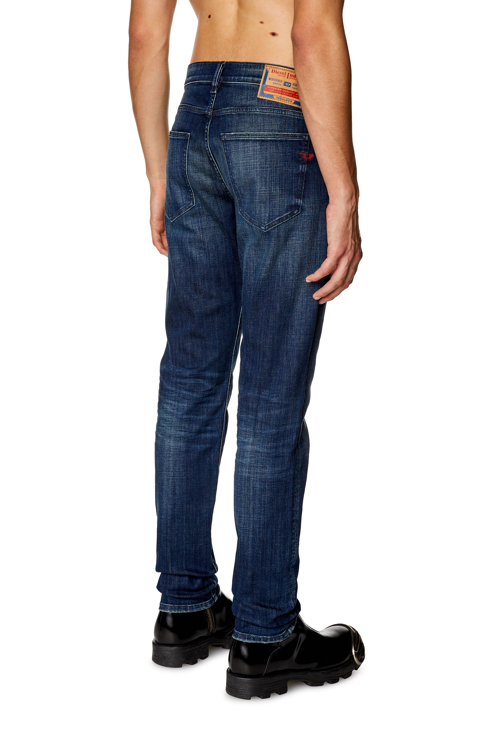 Diesel - Slim Jeans 2019 D-Strukt 09H35 Hombre, Azul Oscuro - 4