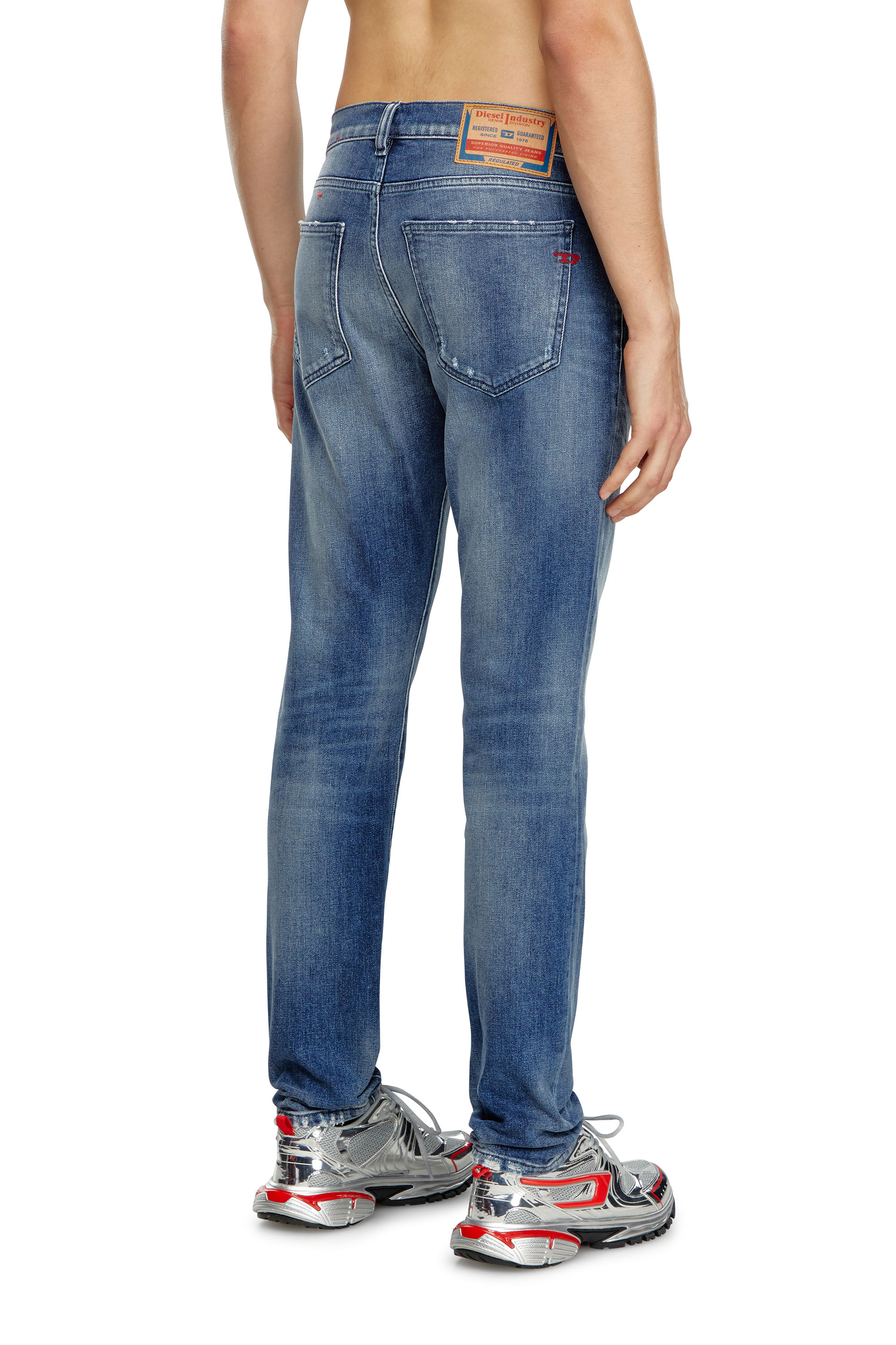 Diesel - Slim Jeans 2019 D-Strukt 09J61 Hombre, Azul medio - 4