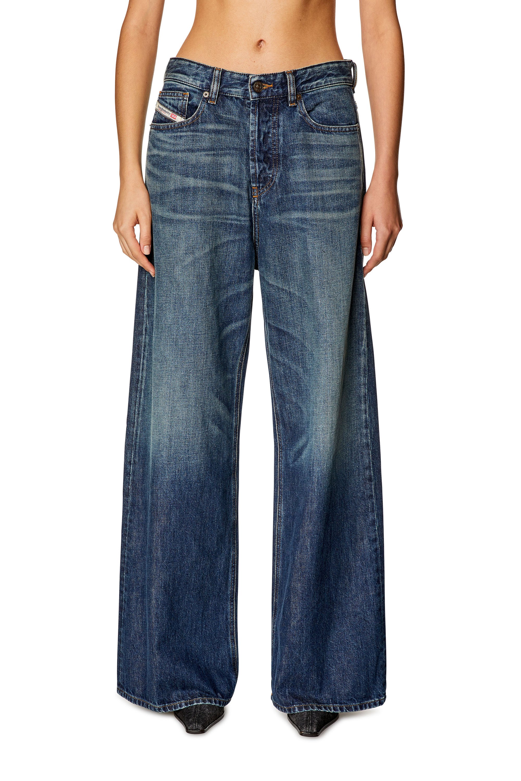 Diesel - Relaxed Jeans 1996 D-Sire 09H59 Mujer, Azul Oscuro - 1