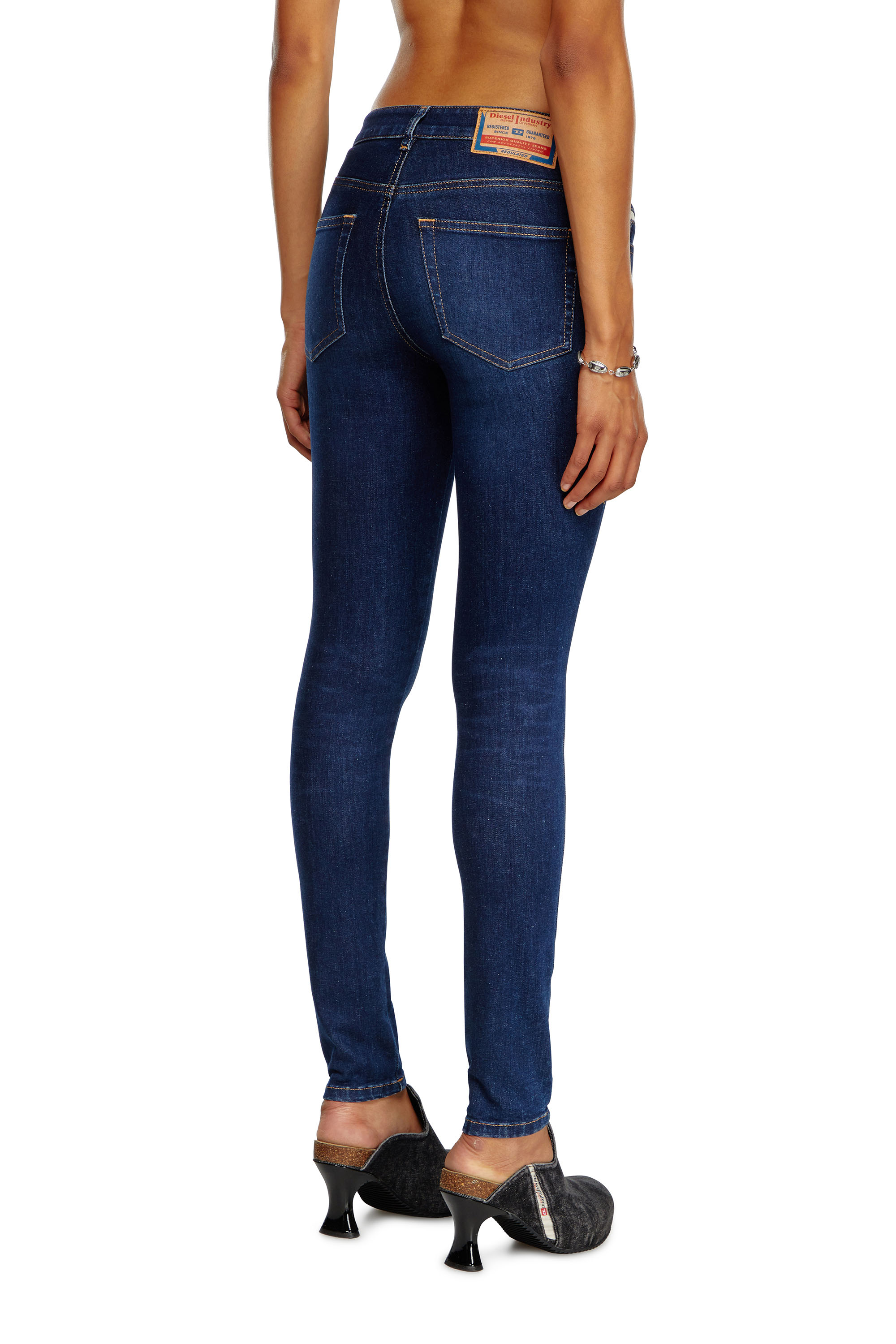 Diesel - Skinny Jeans 2017 Slandy 09J12 Mujer, Azul Oscuro - 4