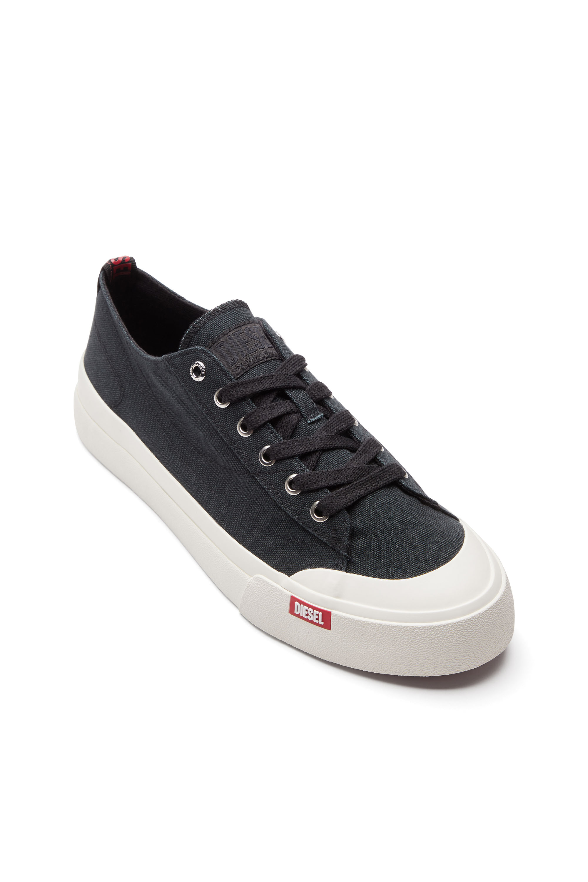 Diesel - S-ATHOS LOW, Man's S-Athos Low-Canvas sneakers in Black - 6