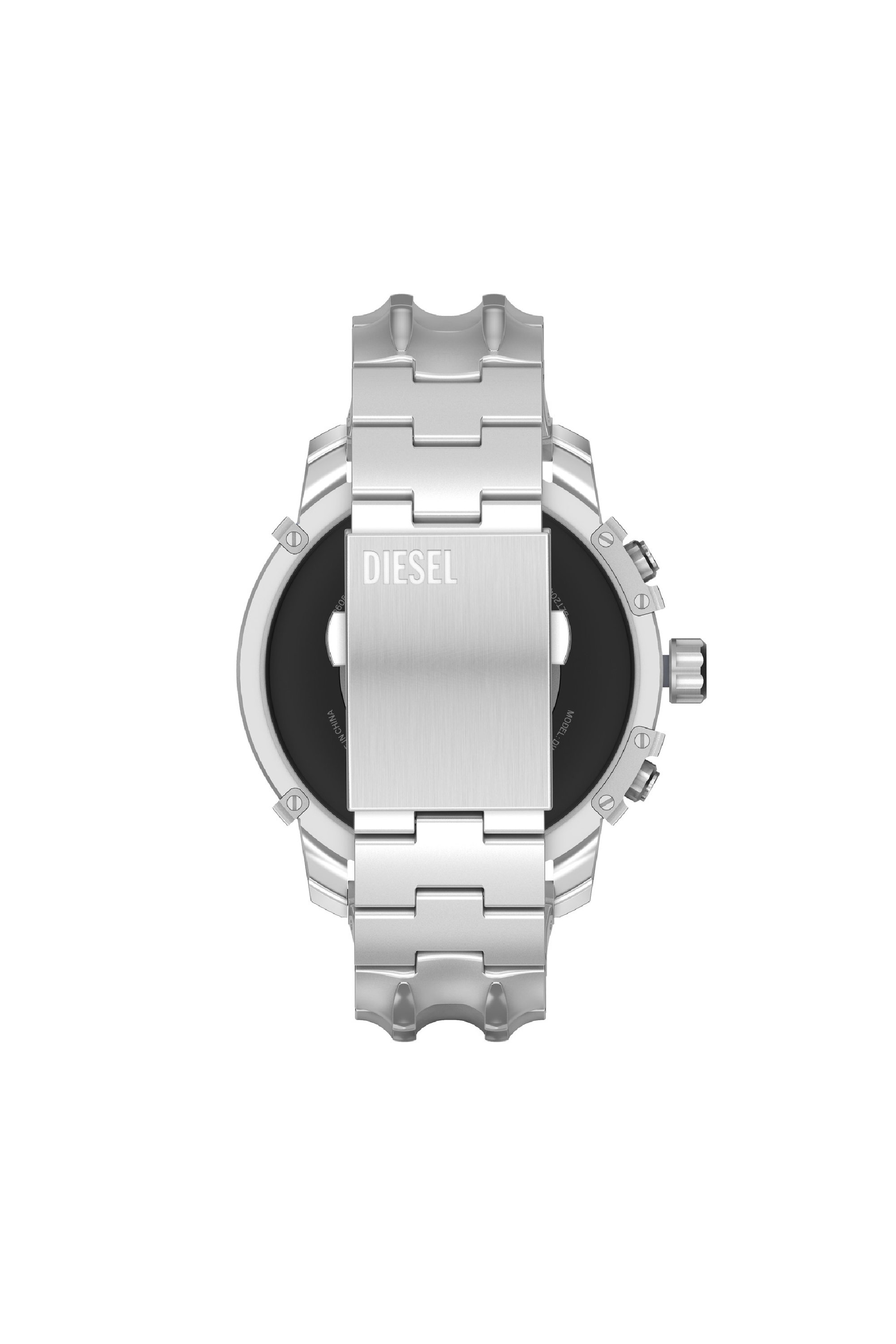 Diesel - DZT2040, Man's Griffed stainless steel smartwatch in Silver - 2