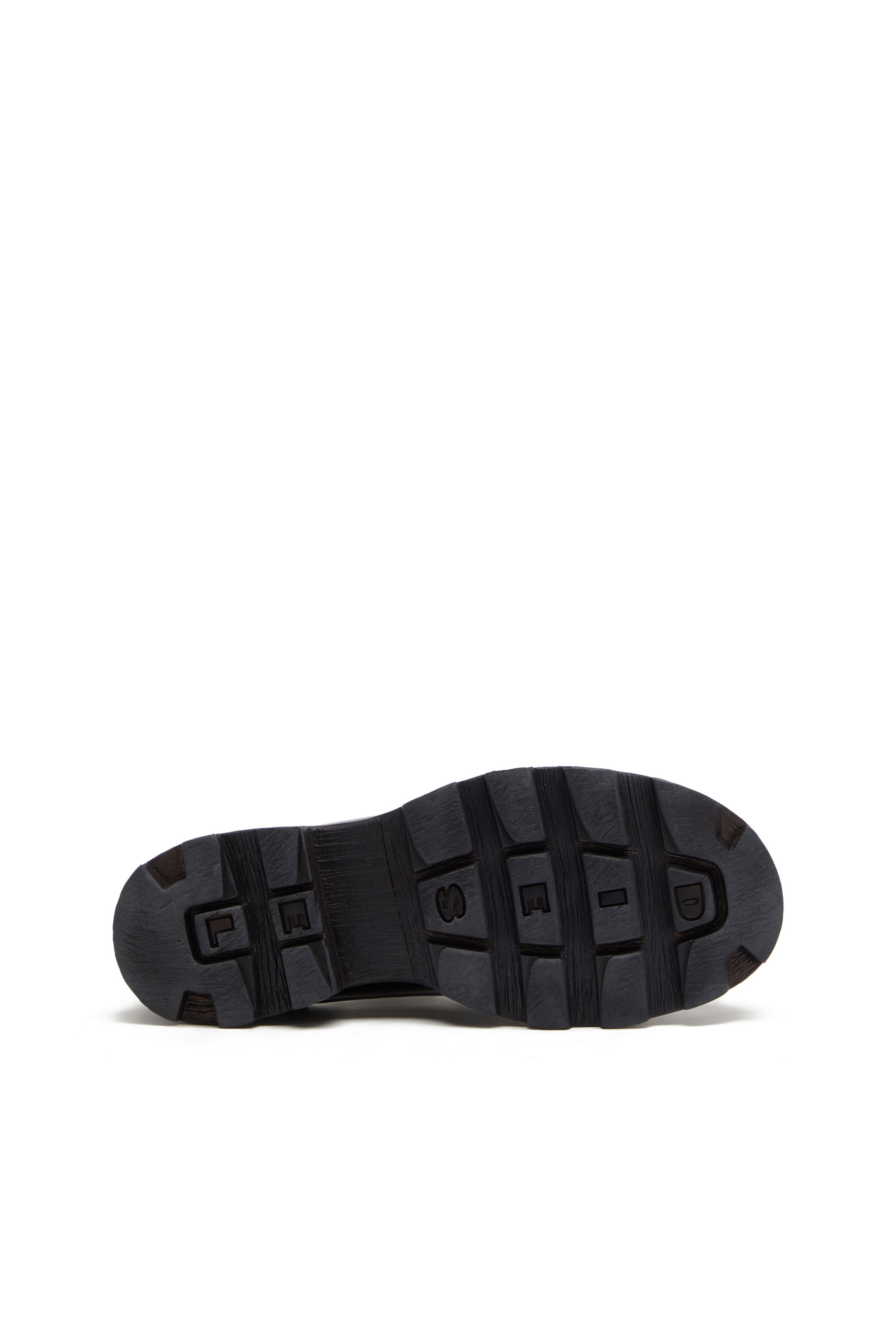 Diesel - D-HAMMER SH, D-Hammer SH - Calzado con cordones de piel brillante Hombre in Negro - 4