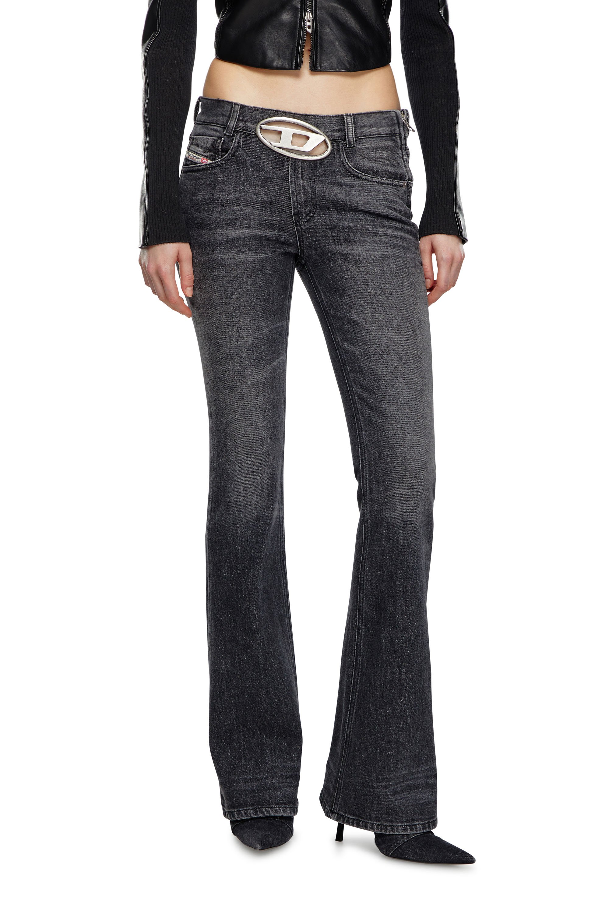 Diesel - Woman's Bootcut Jeans 1969 D-Ebbey 0CKAH, Black/Dark grey - 1