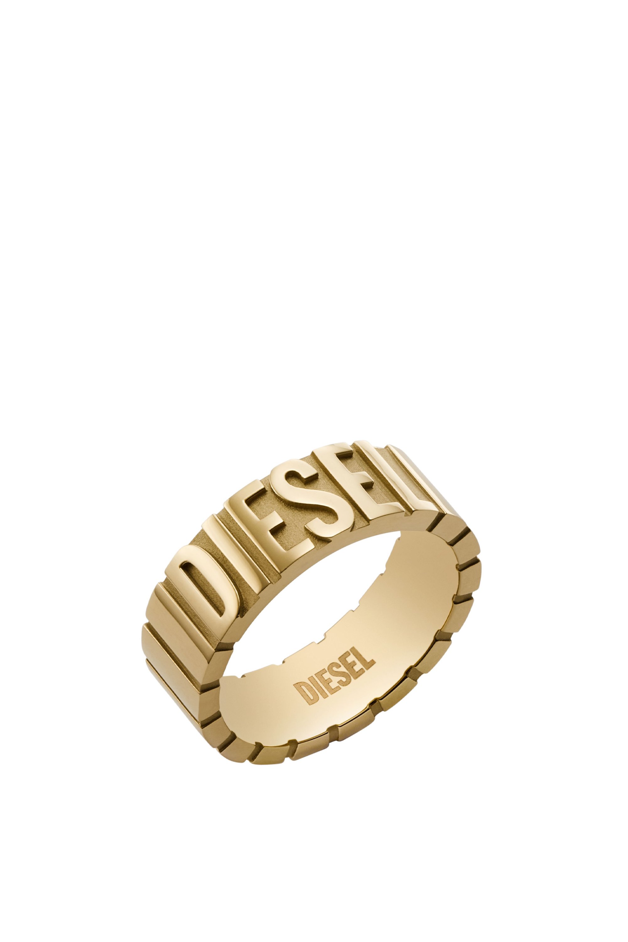 Diesel - DX1439, Unisex's Gold-tone stainless steel ring in Gold - 1