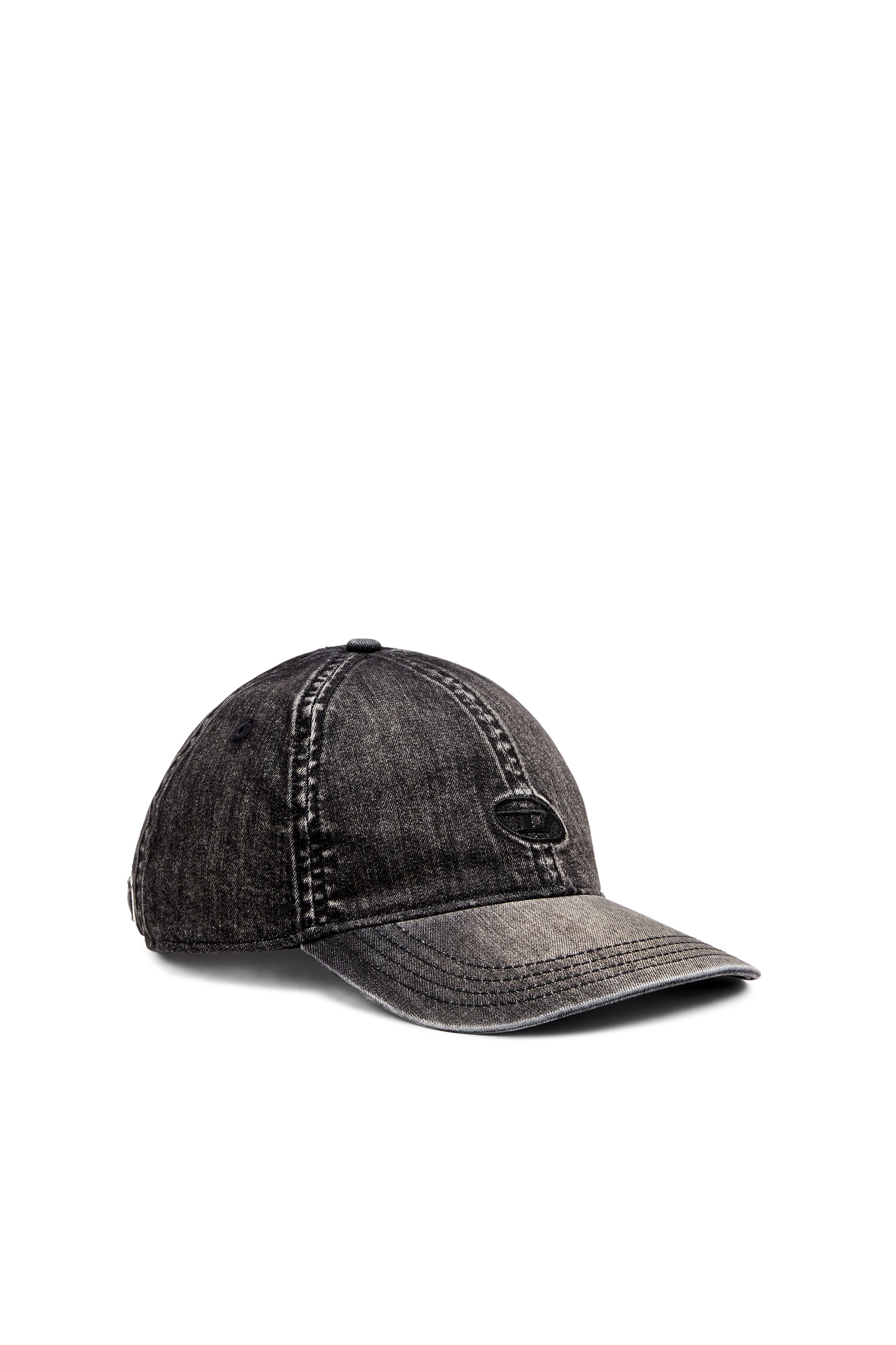 Diesel - C-GABLE-BLACK, Gorra de denim elástico negro claro Hombre in Negro - 1