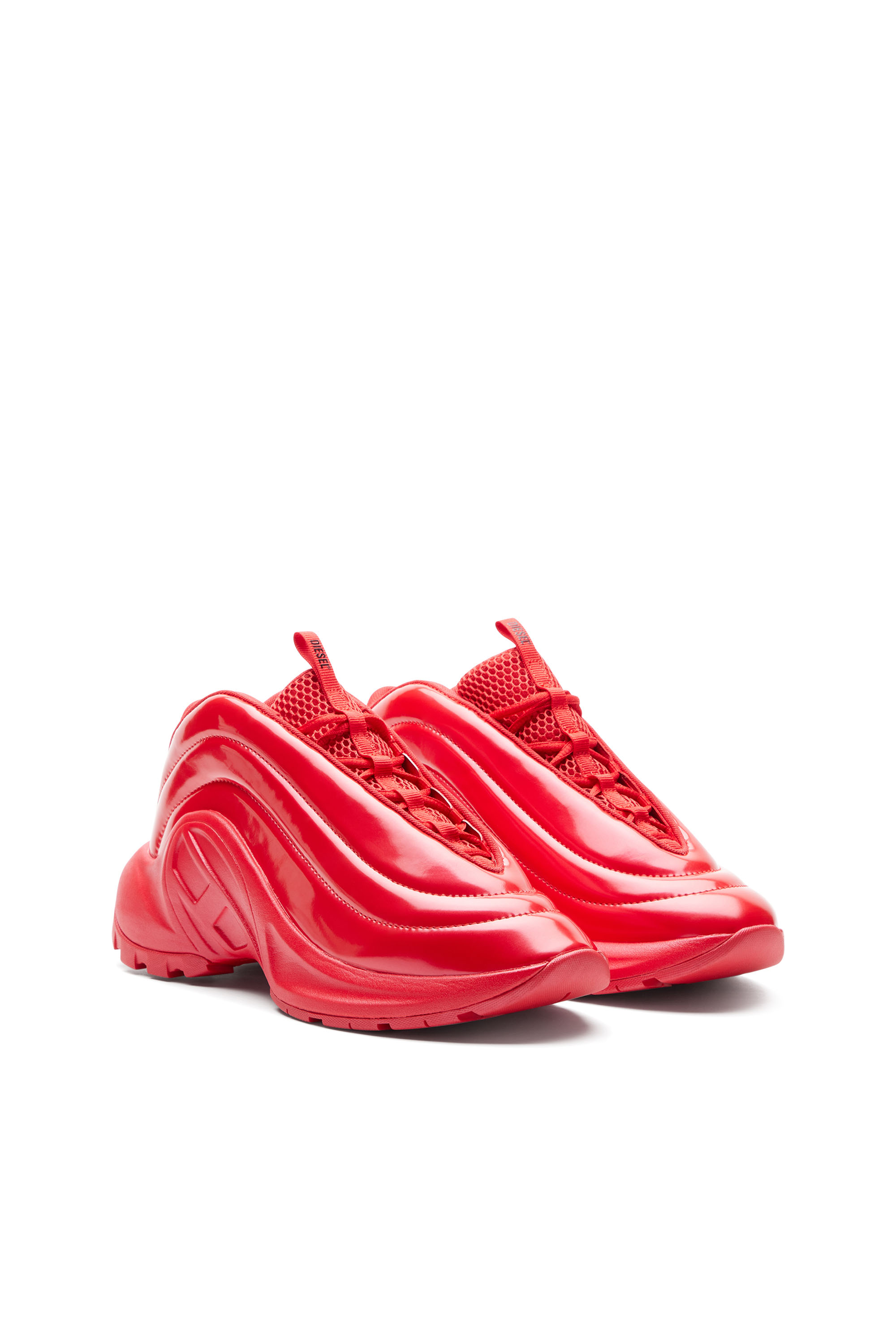 Diesel - S-D-RUNNER X, S-D-Runner-Deportivas sin cordones con empeine Oval D Unisex in Rojo - 2