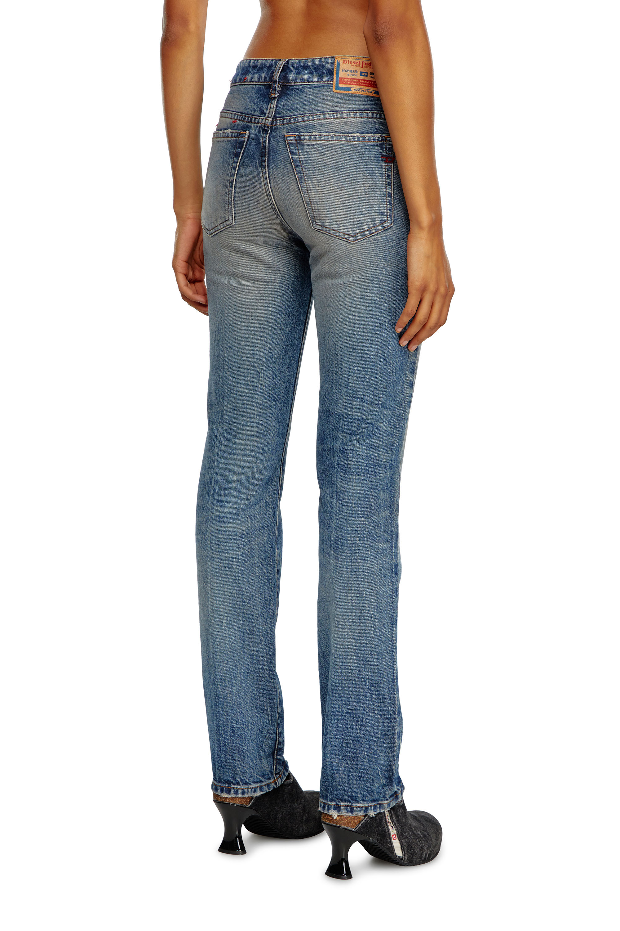 Diesel - Woman's Regular Jeans 1989 D-Mine 0GRDH, Medium blue - 4