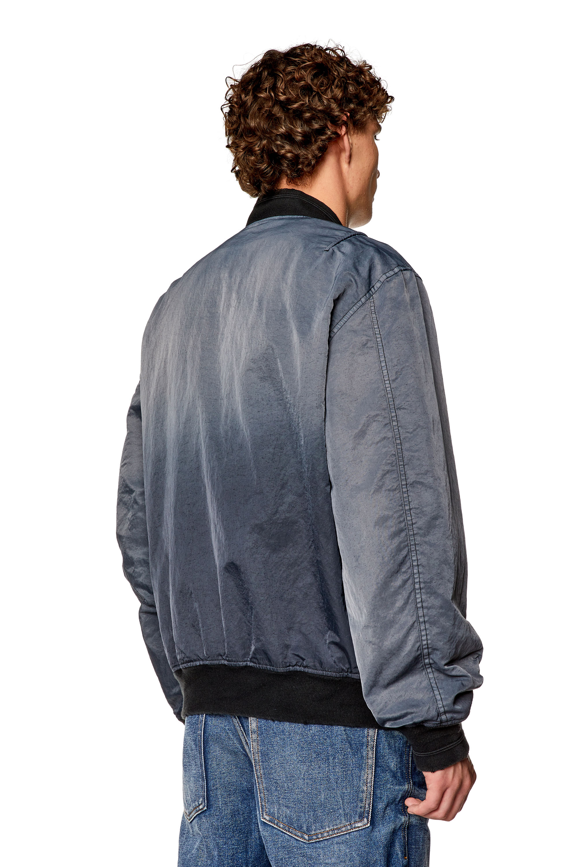 Diesel - J-KEPES, Man's Dégradé padded bomber jacket in Dark grey - 3