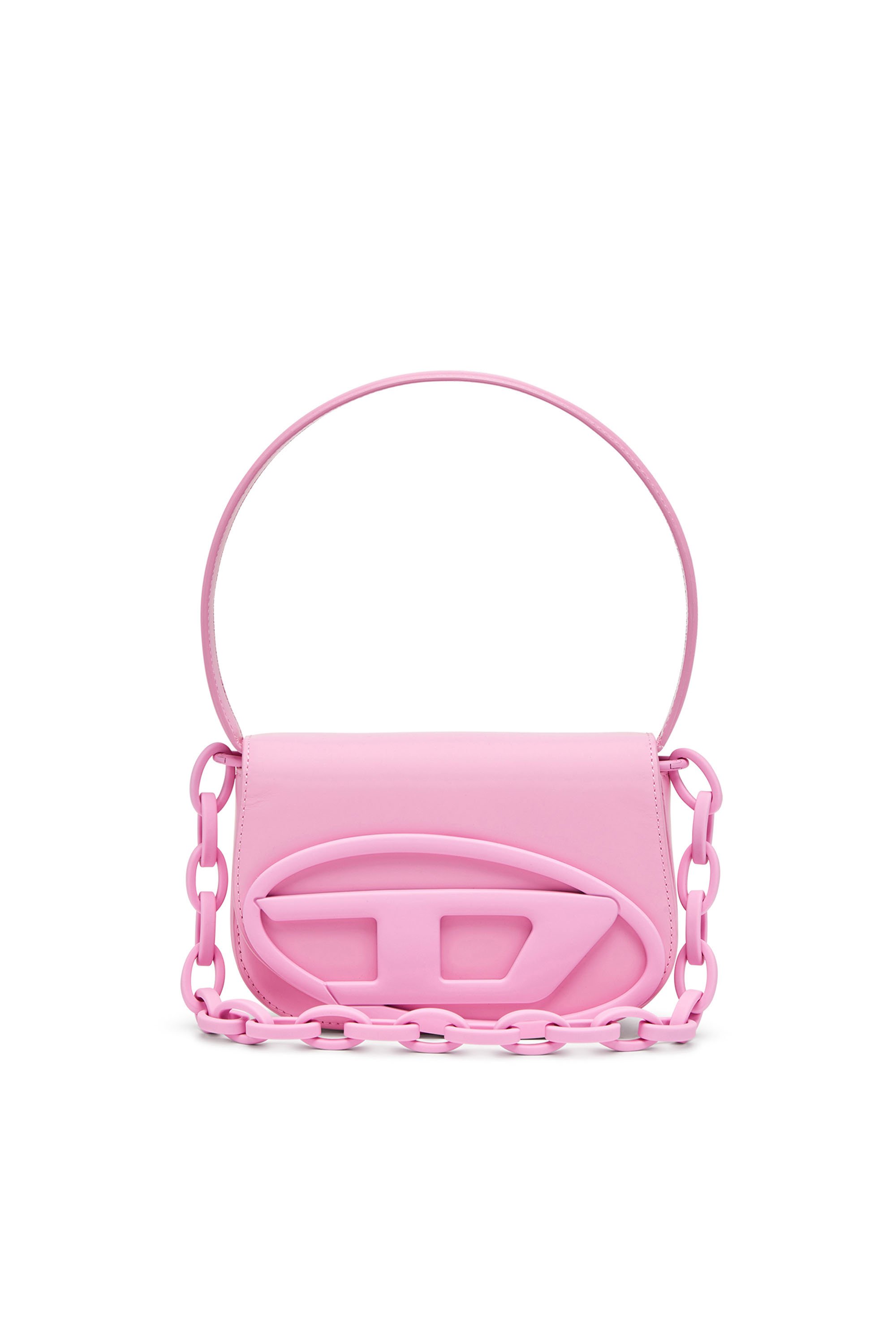 Diesel - 1DR, Woman's 1DR-Iconic shoulder bag in matte leather in Hot pink - 1