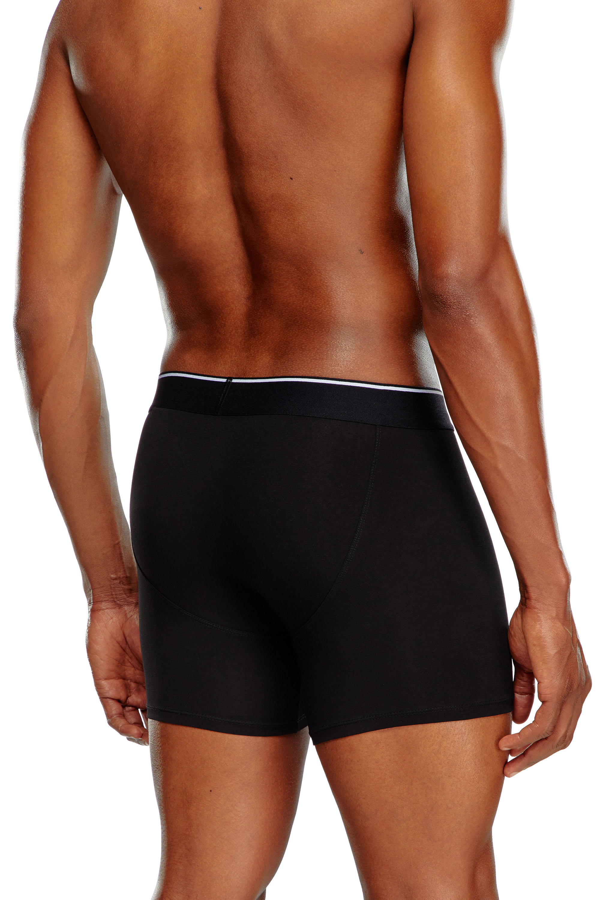 Diesel - UMBX-SEBASTIANTHREEPAC, Man's Three-pack of plain long boxer briefs in Black - 3