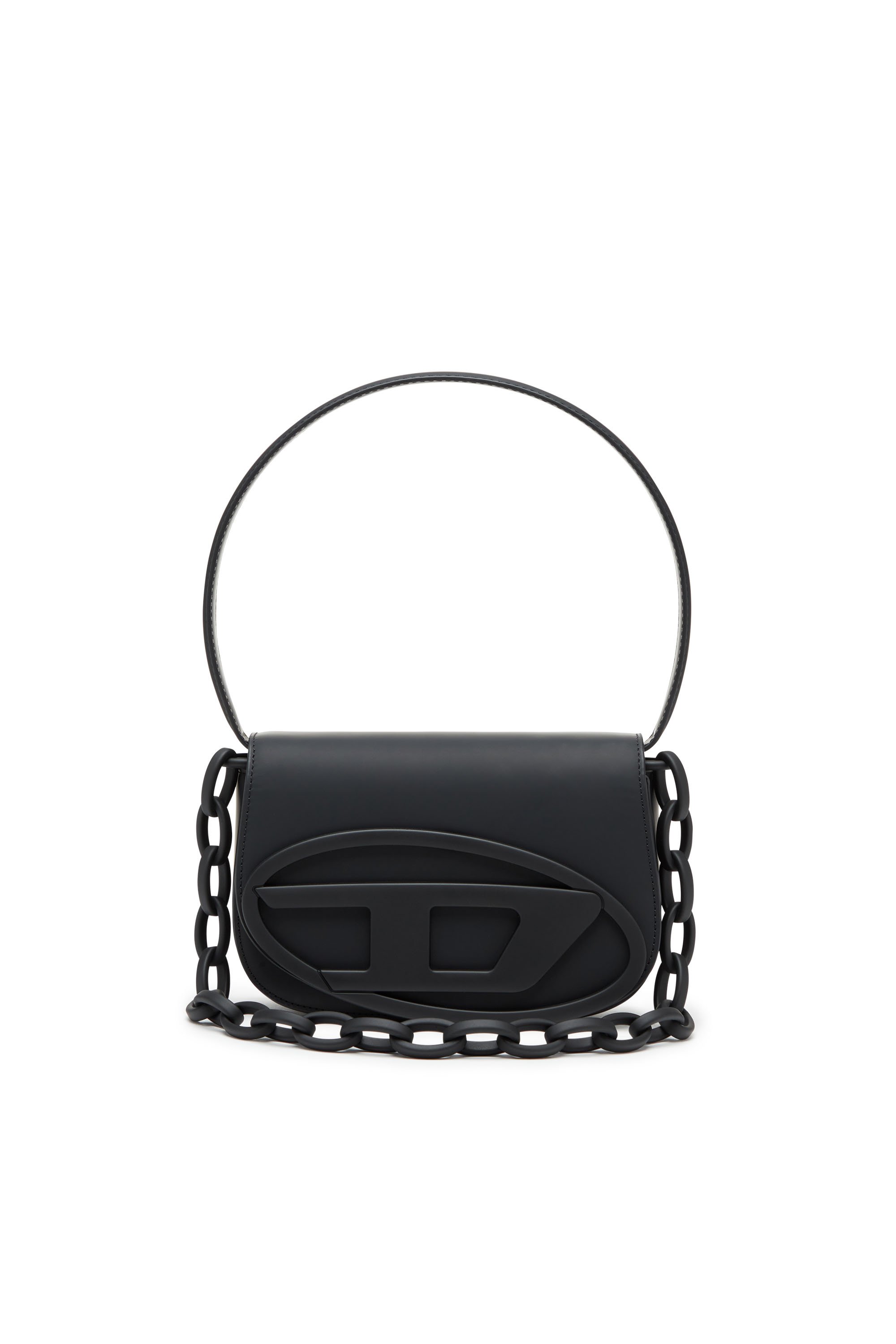 Diesel - 1DR, Woman's 1DR-Iconic shoulder bag in matte leather in Black - 1