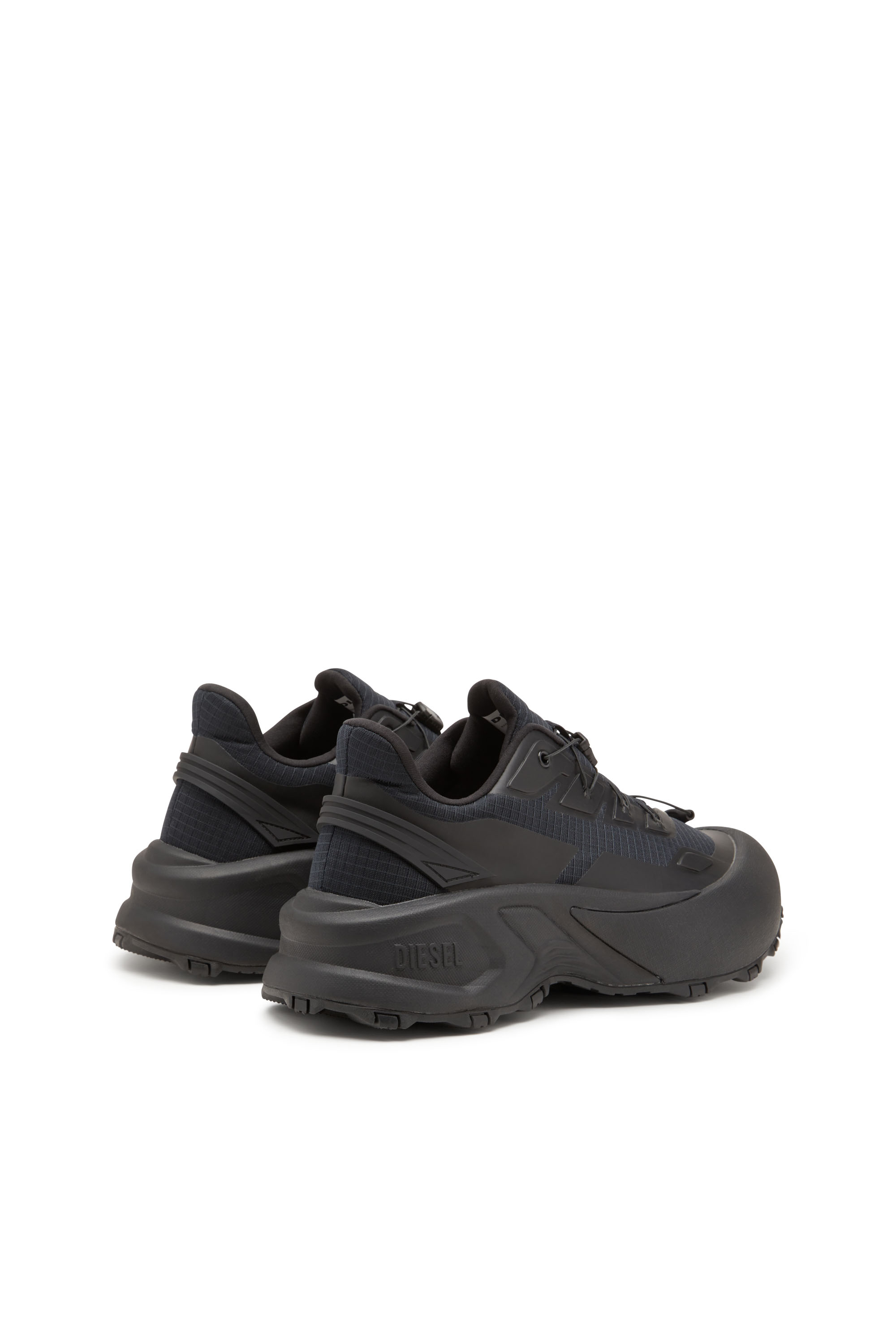 Diesel - D-CAGE RUNNER, Man's D-Cage Runner-Sneakers in TPU-trimmed ripstop in Black - 5