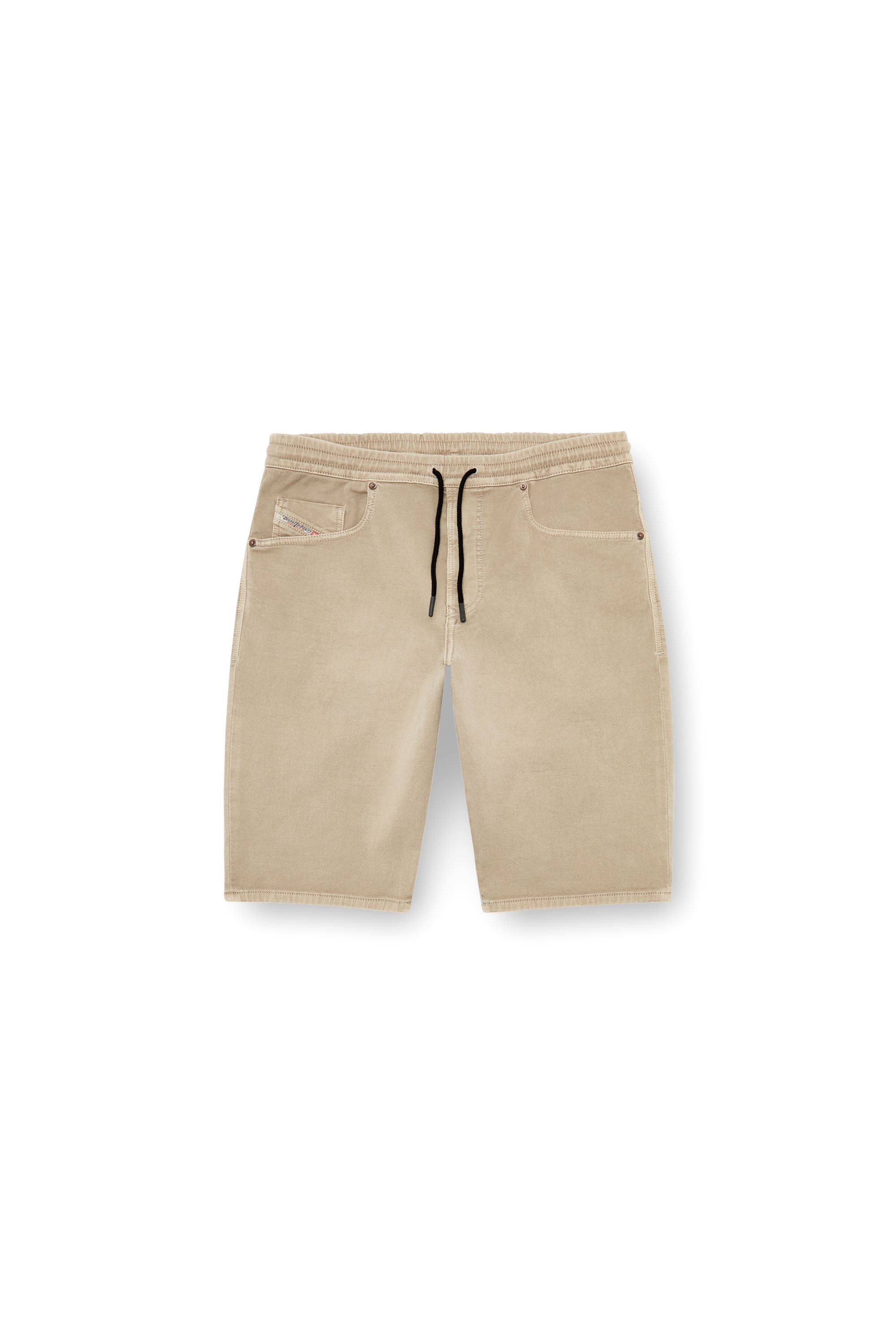 Diesel - 2033 D-KROOLEY-SHORT JOGG, Man's Chino shorts in JoggJeans in Grey - 3