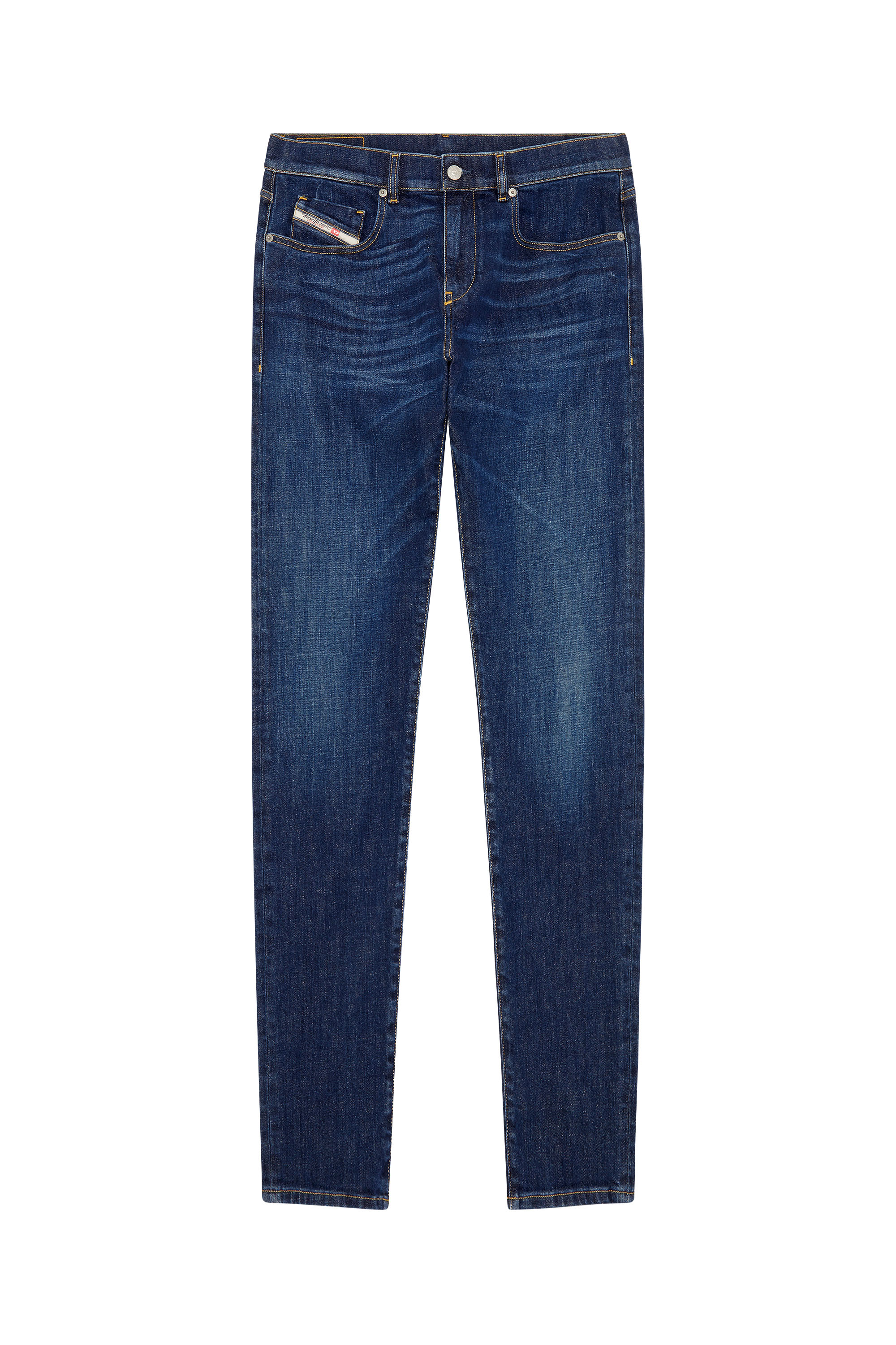 Diesel - Man's Slim Jeans 2019 D-Strukt 09B90, Dark Blue - 4