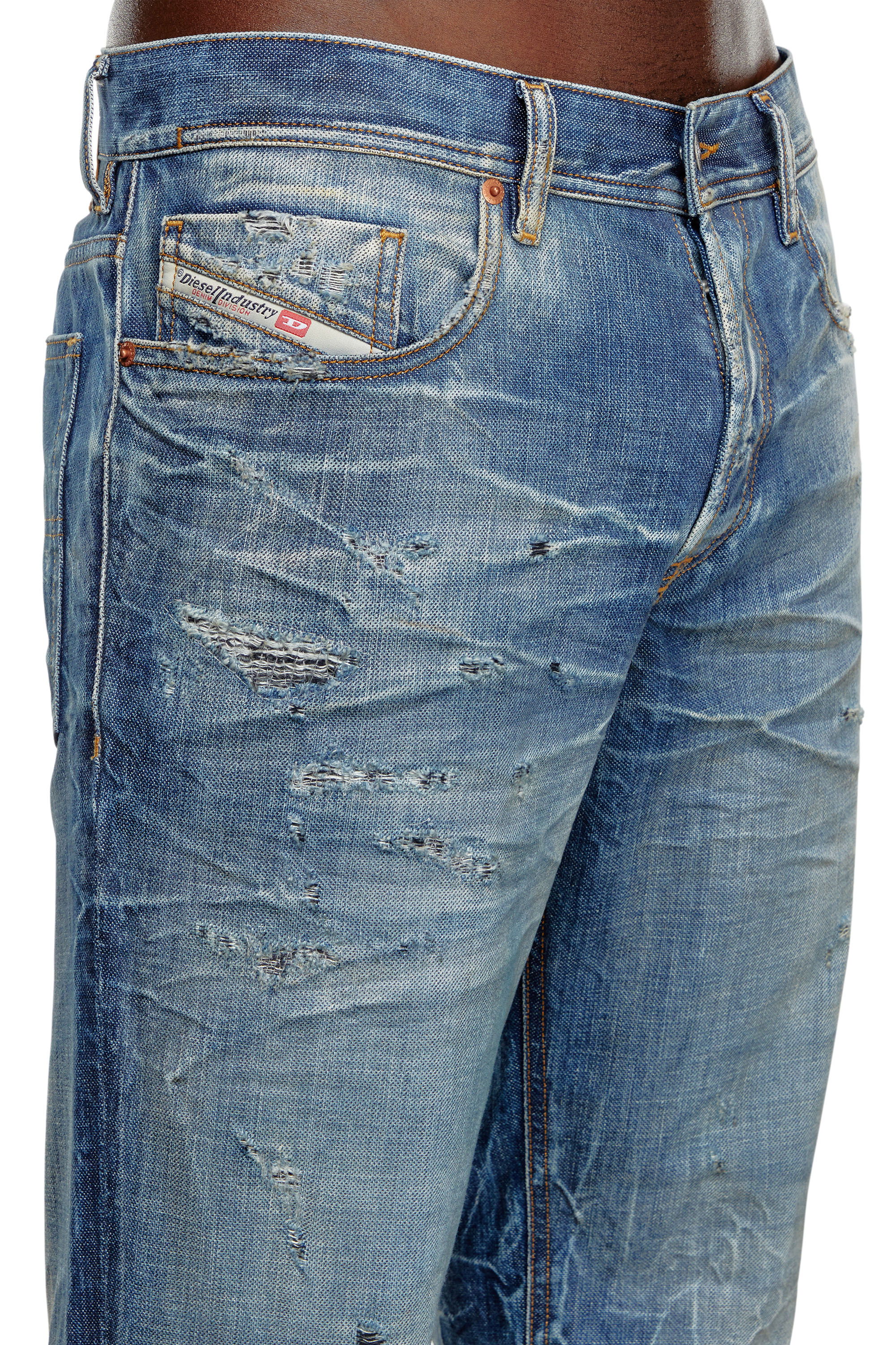 Diesel - Regular Jeans 2023 D-Finitive 09K37 Hombre, Azul medio - 5