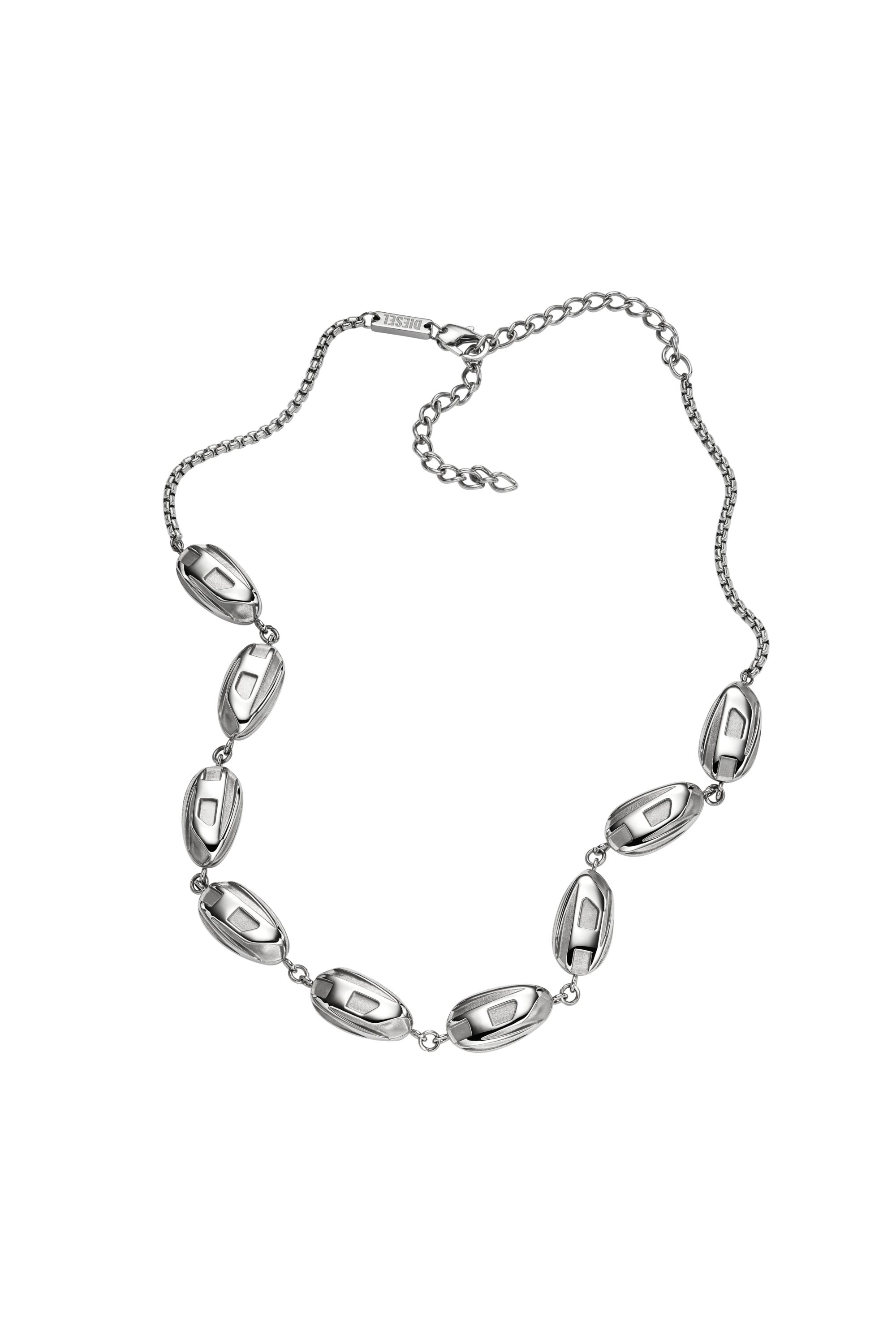 Diesel - DX1481, Unisex's Stainless steel chain necklace in Silver - 2