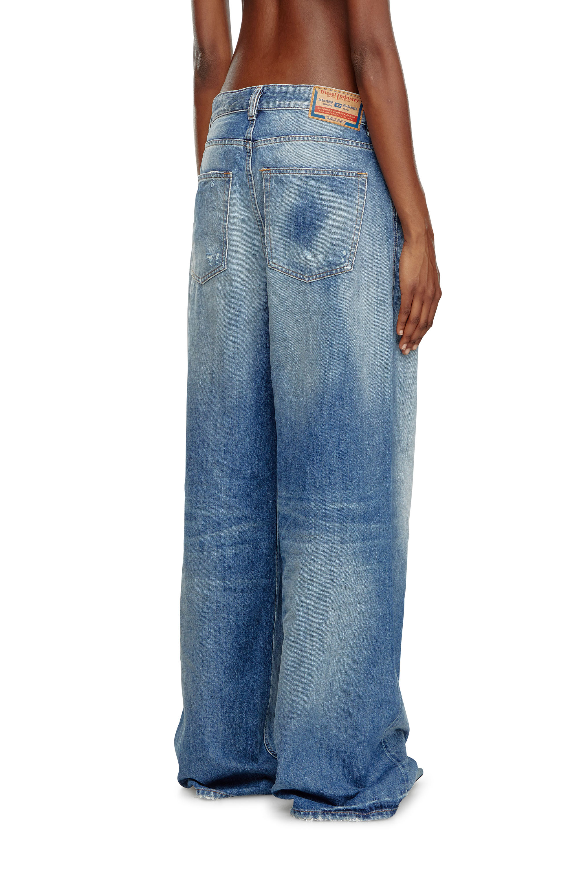 Diesel - Relaxed Jeans 1996 D-Sire 09J86 Mujer, Azul medio - 4