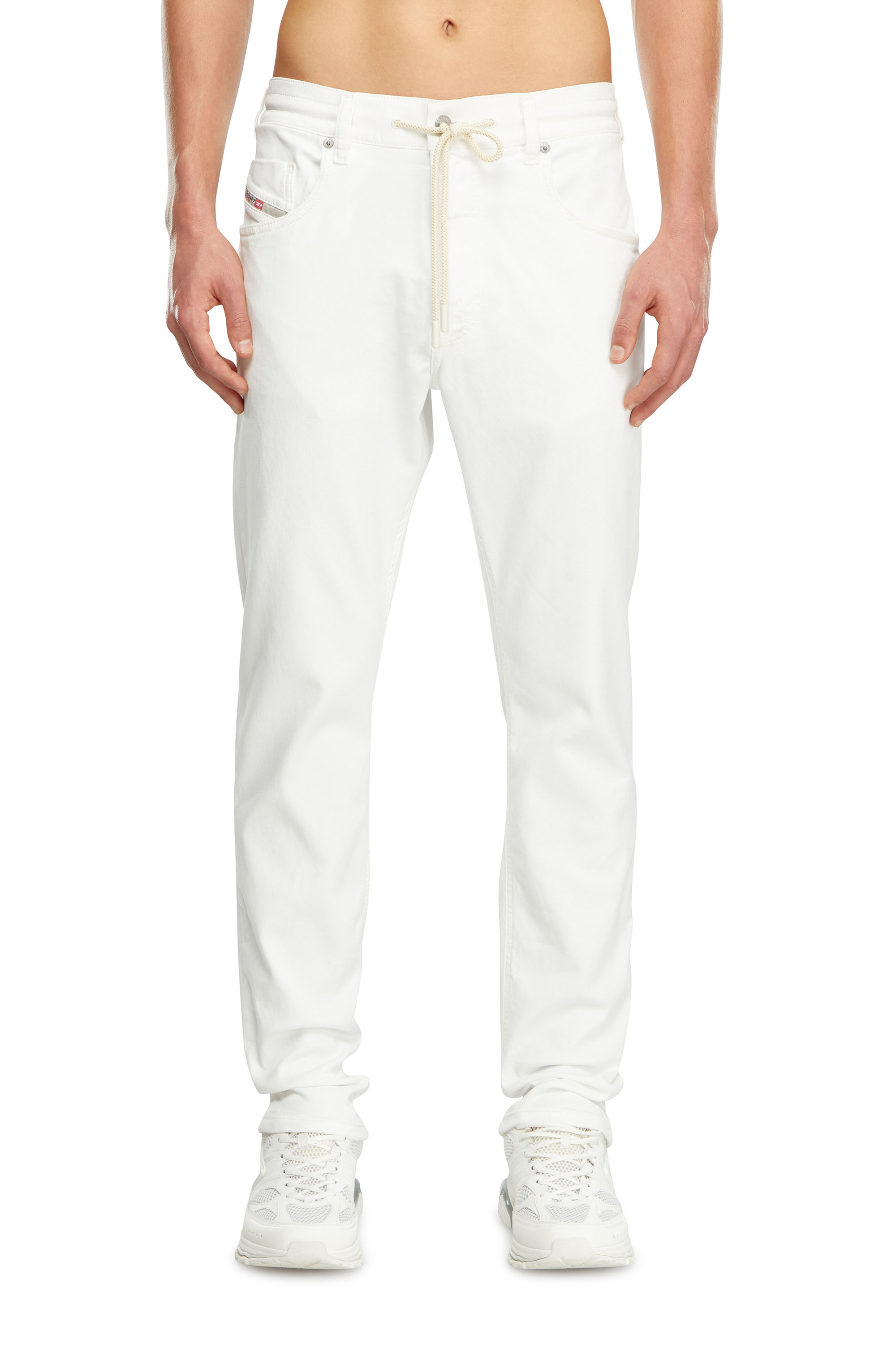 Diesel - Man's Regular 2030 D-Krooley Joggjeans® 068HX, White - 1