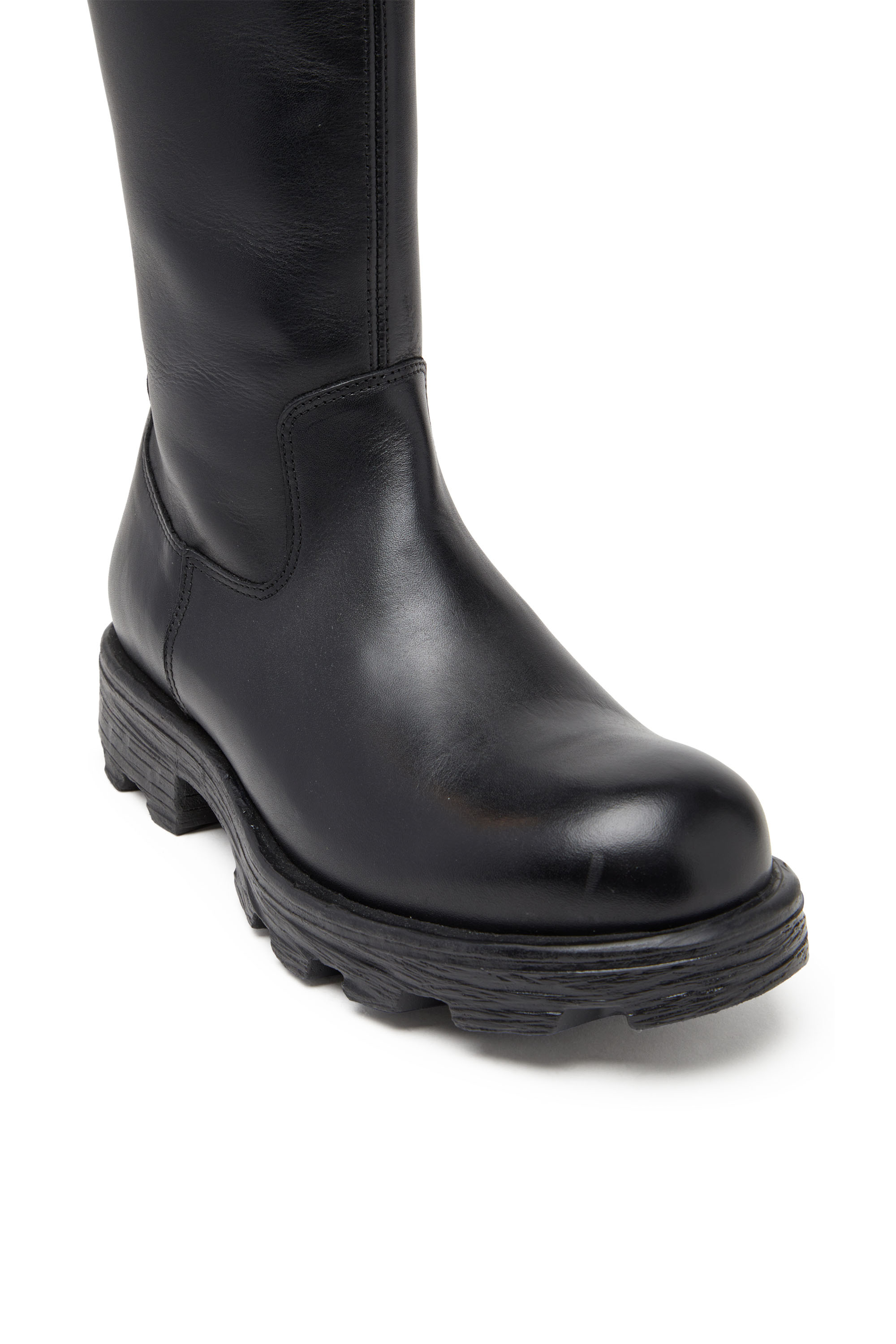 Diesel - D-HAMMER HB D W, D-Hammer-Botas hasta la rodilla de cuero Mujer in Negro - 6