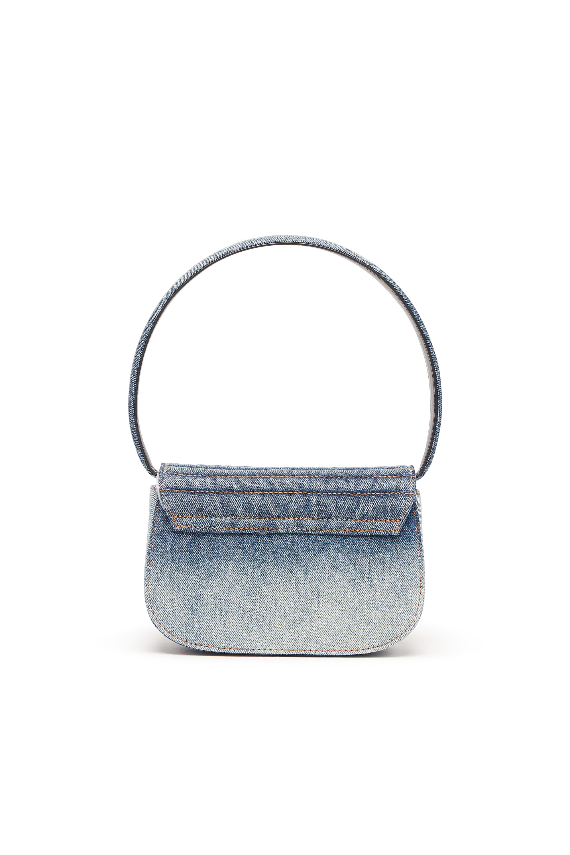 Diesel - 1DR, Woman's 1DR - Iconic shoulder bag in solarised denim in Blue/White - 2