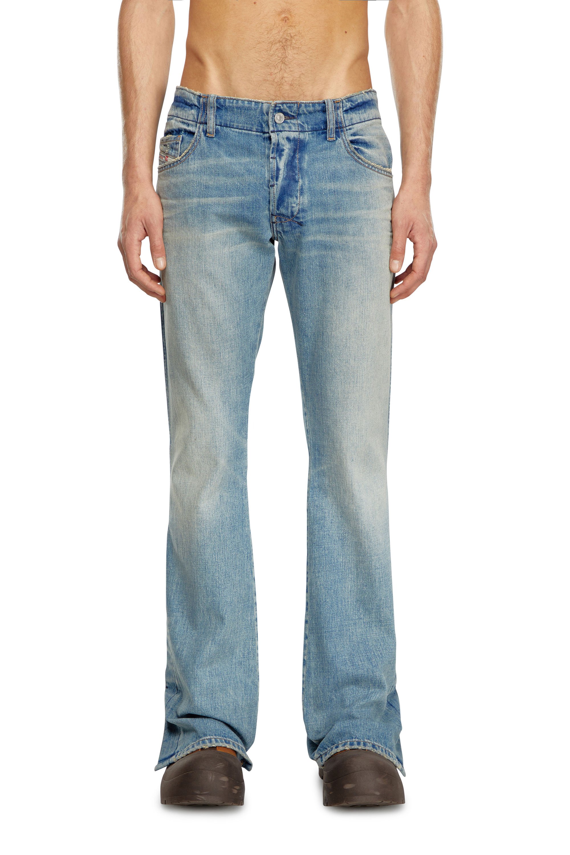 Diesel - Man's Bootcut Jeans D-Backler 0GRDN, Light Blue - 2