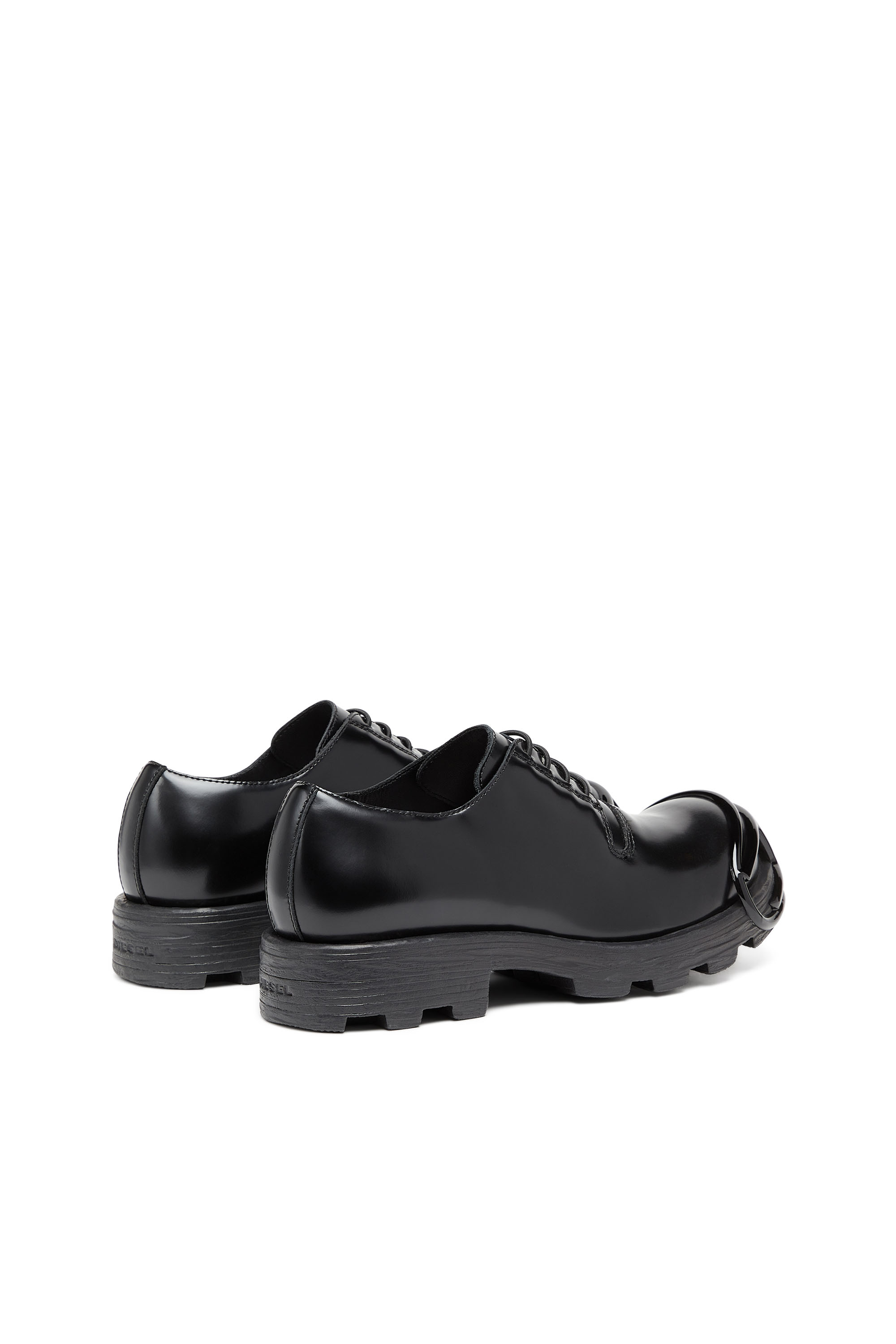 Diesel - D-HAMMER SO D, D-Hammer-Calzado de piel con cordones y puntera oval D Hombre in Negro - 3