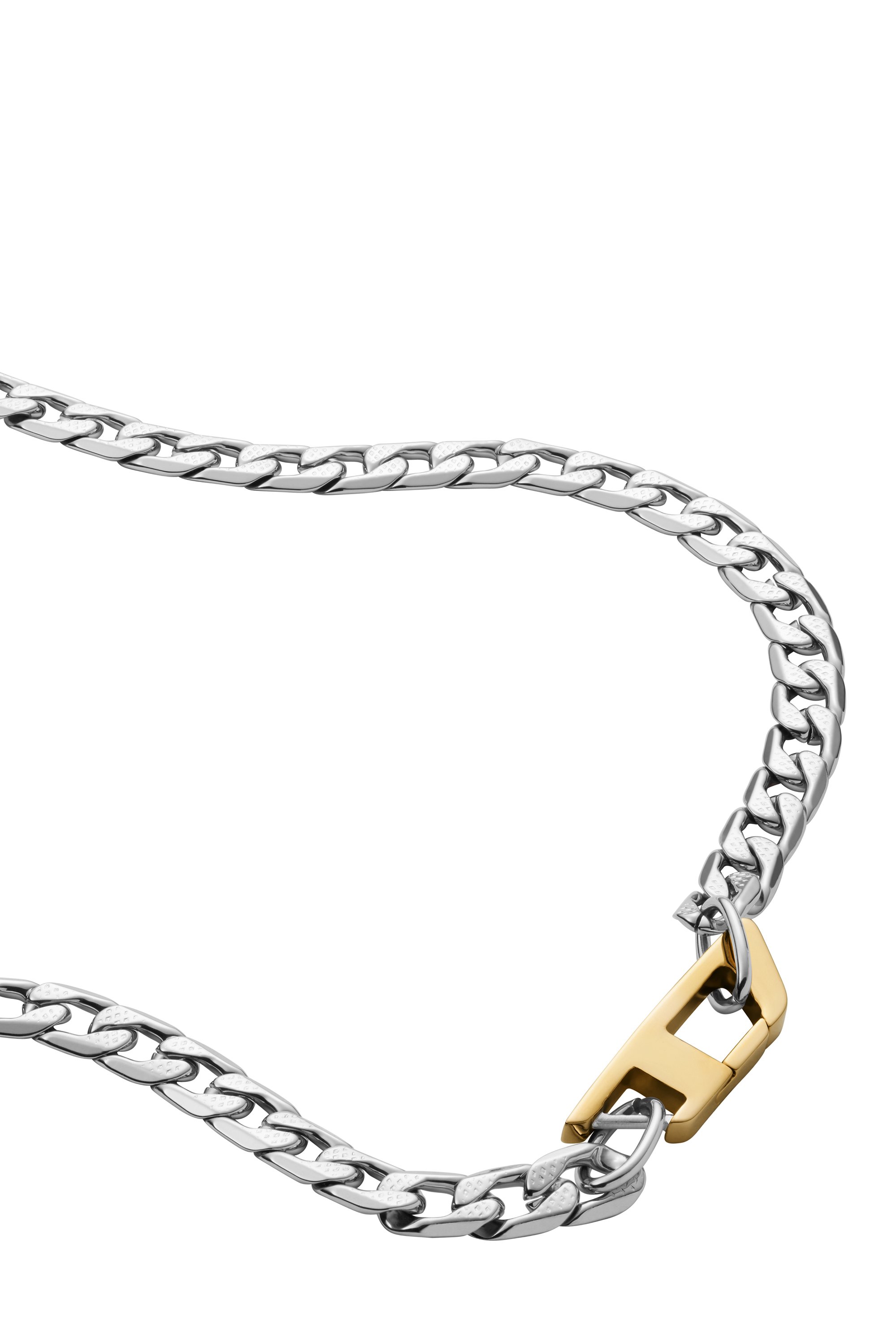 Diesel - DX1343, Unisex's Stainless steel chain necklace in Silver - 1