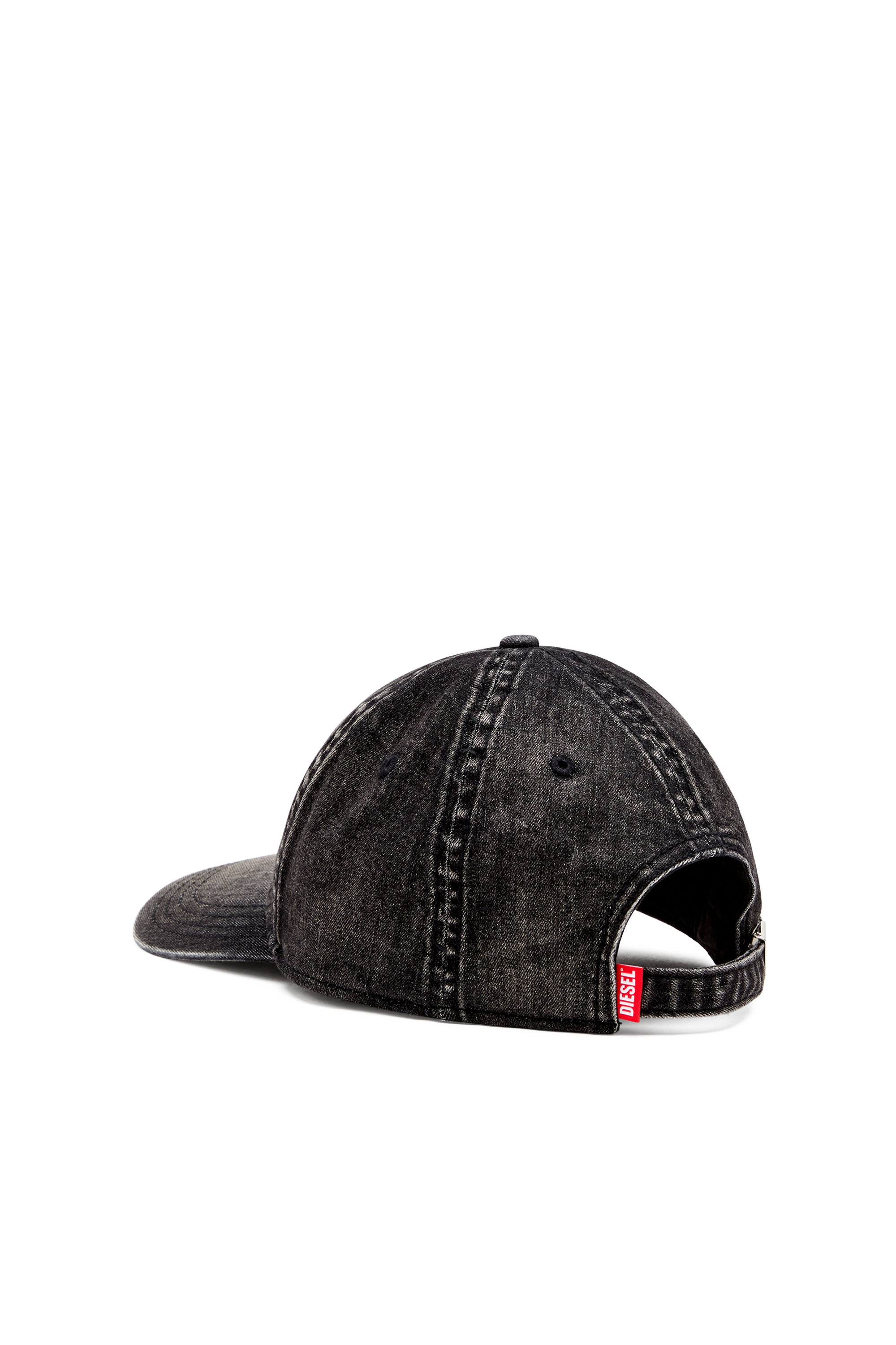 Diesel - C-GABLE-BLACK, Gorra de denim elástico negro claro Hombre in Negro - 3