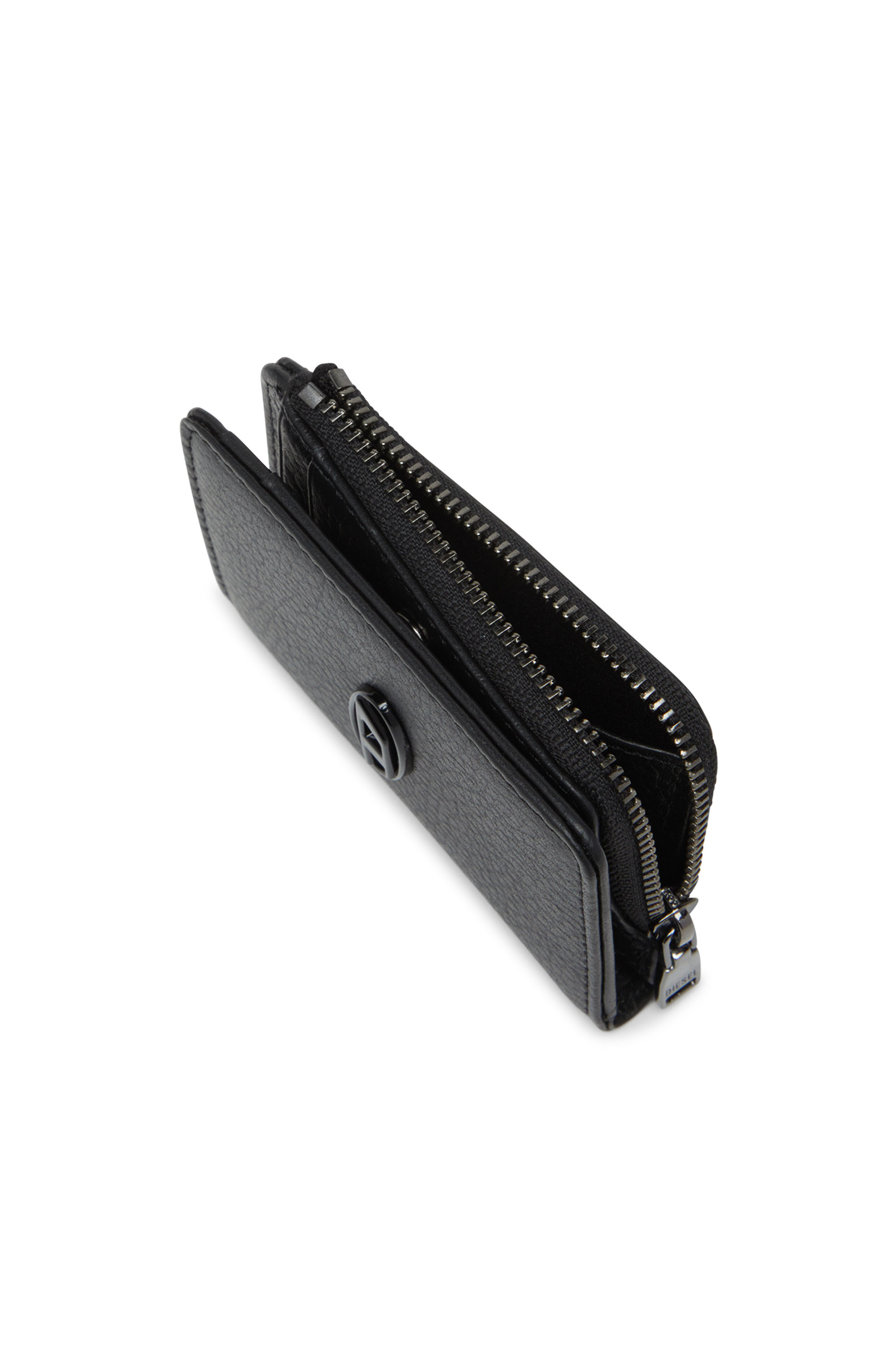 Diesel - HISSU EVO CARD HOLDER L, Tarjetero de cuero Hombre in Negro - 4