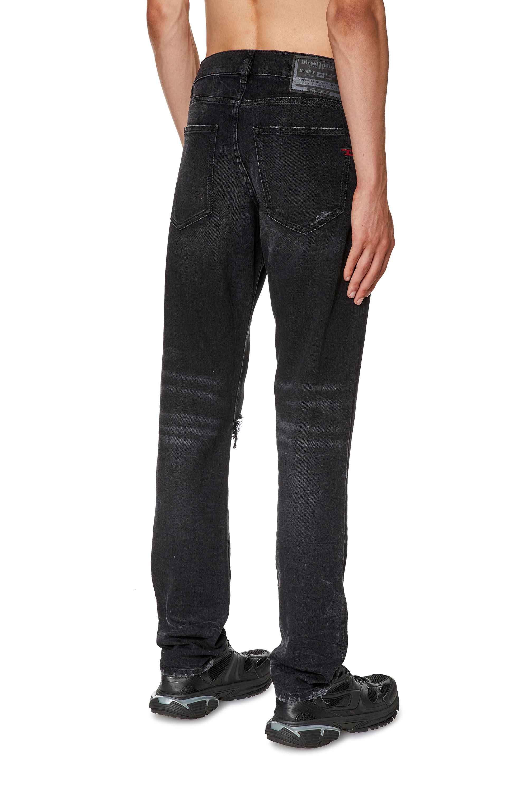 Diesel - Man's Slim Jeans 2019 D-Strukt E69DV, Black/Dark grey - 4