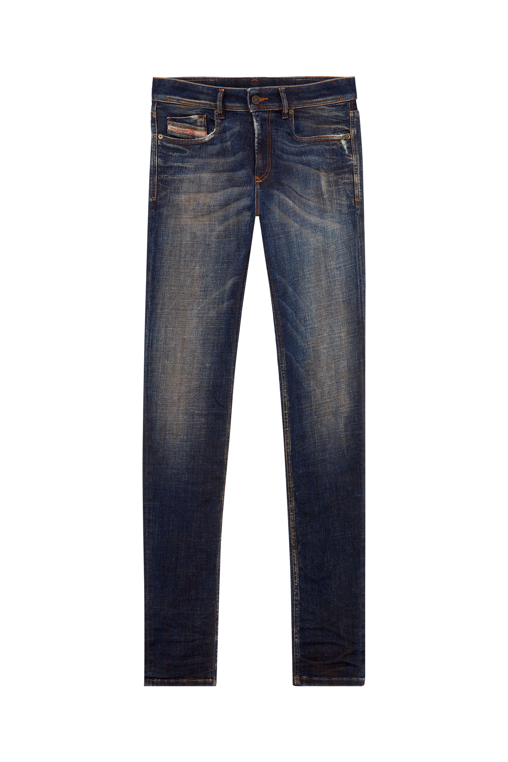 Diesel - Man's Skinny Jeans 1979 Sleenker 09H76, Dark Blue - 3