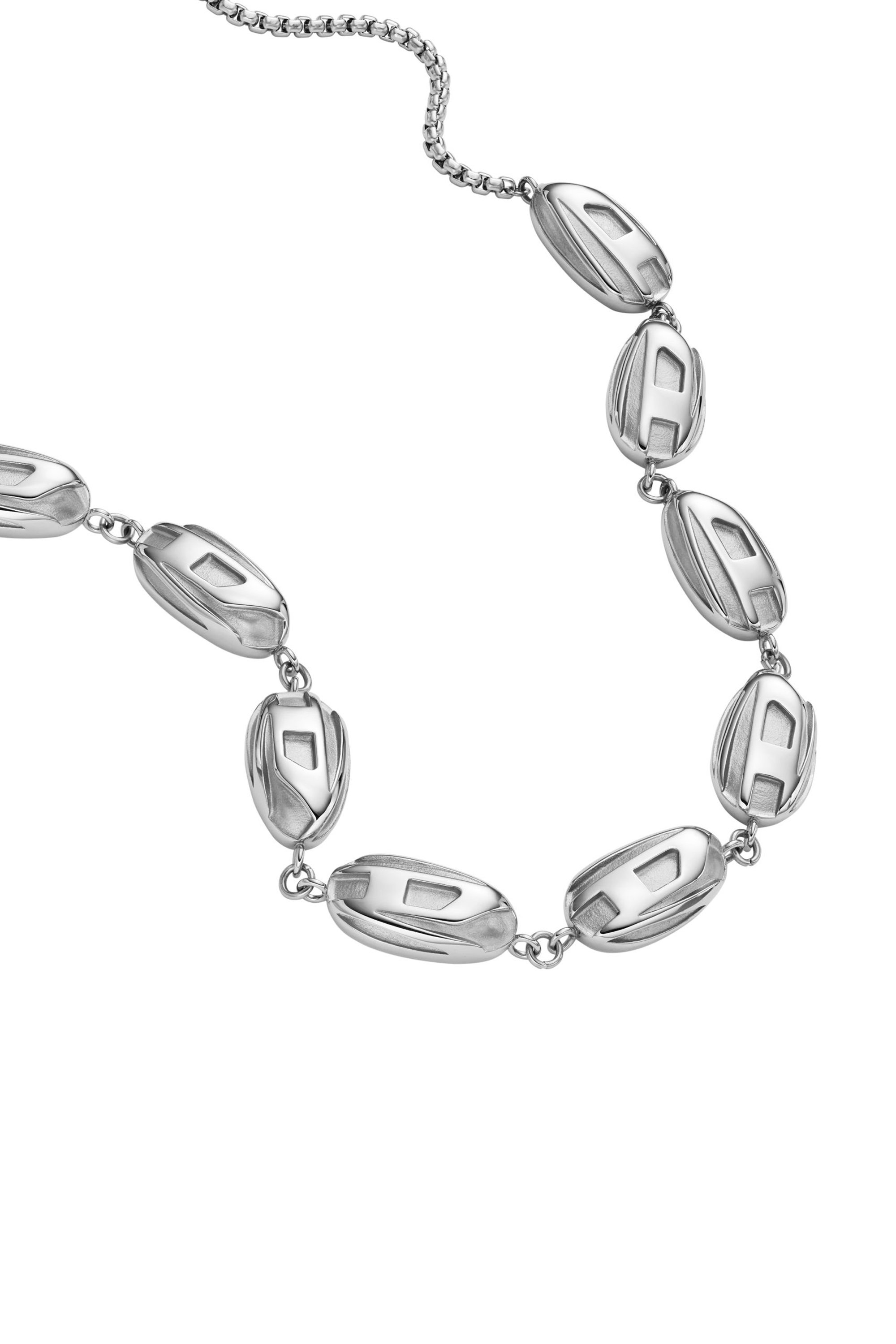 Diesel - DX1481, Unisex's Stainless steel chain necklace in Silver - 1