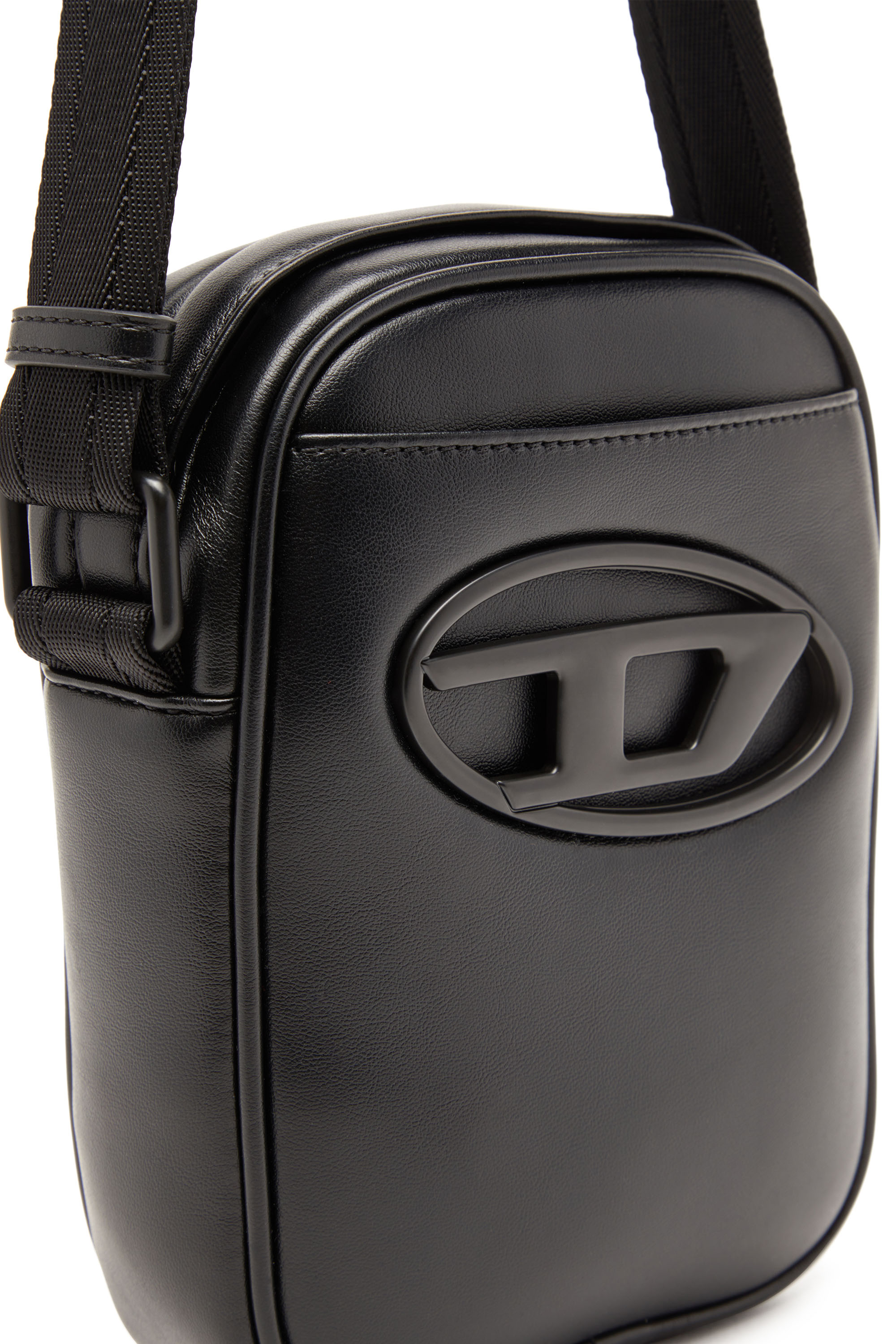 Diesel - HOLI-D CROSSBODY, Holi-D-Bandolera de poliuretano y neopreno Hombre in Negro - 5