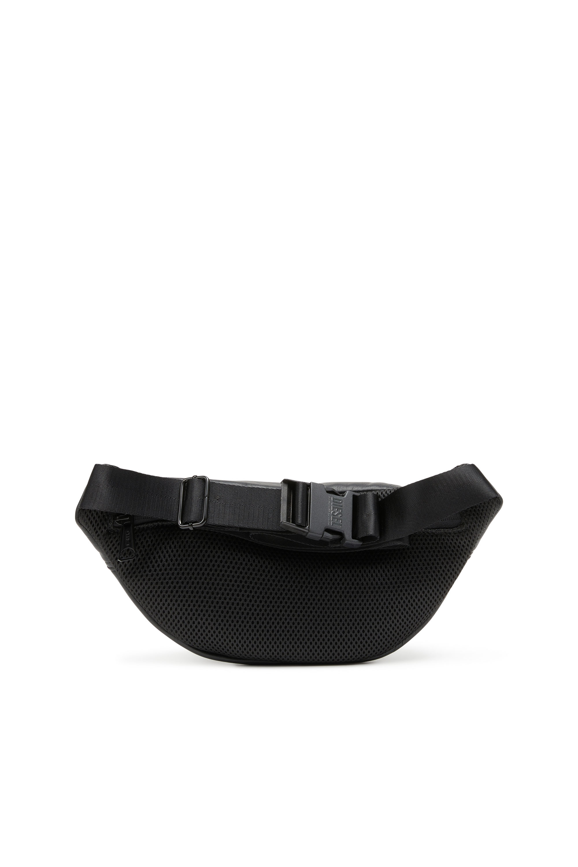 Diesel - RAVE BELTBAG, Rave-Riñonera de cuero con D de metal Hombre in Negro - 2