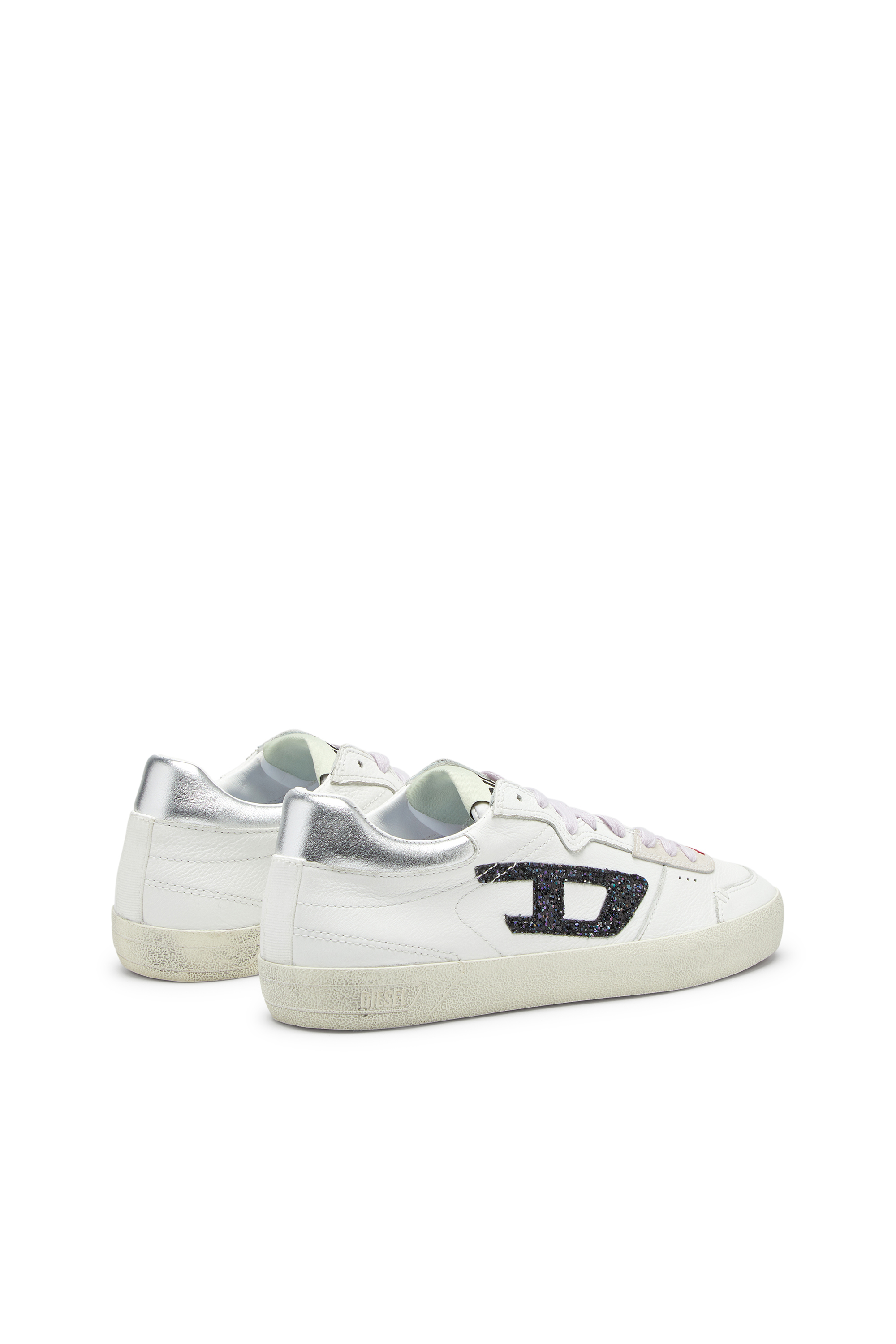 Diesel - S-LEROJI LOW W, S-Leroji-Deportivas de cuero con logotipo brillante Mujer in Multicolor - 3