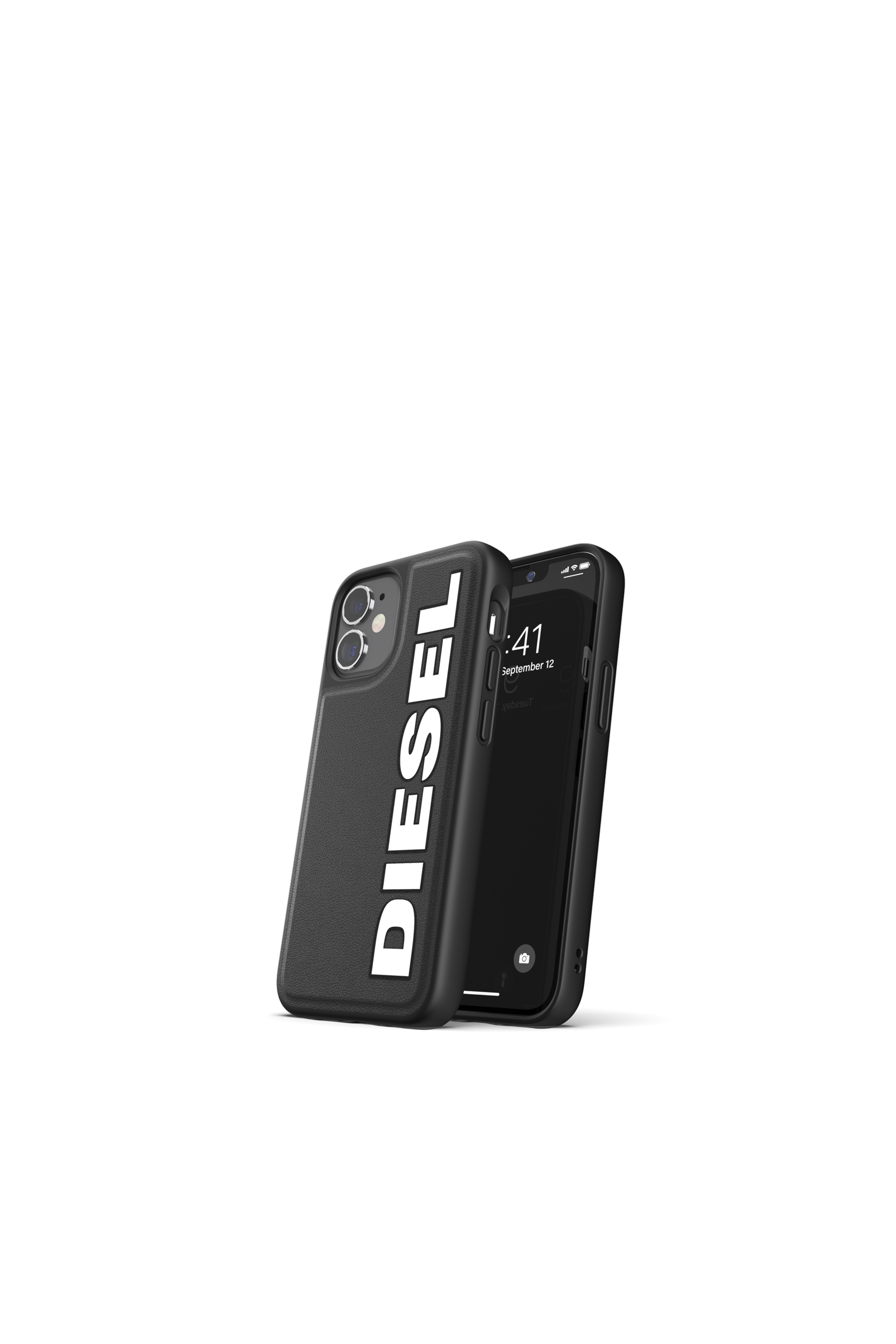 Diesel - 42491 STANDARD CASE, Funda moldeada por iPhone 12 Mini Unisex in Negro - 3