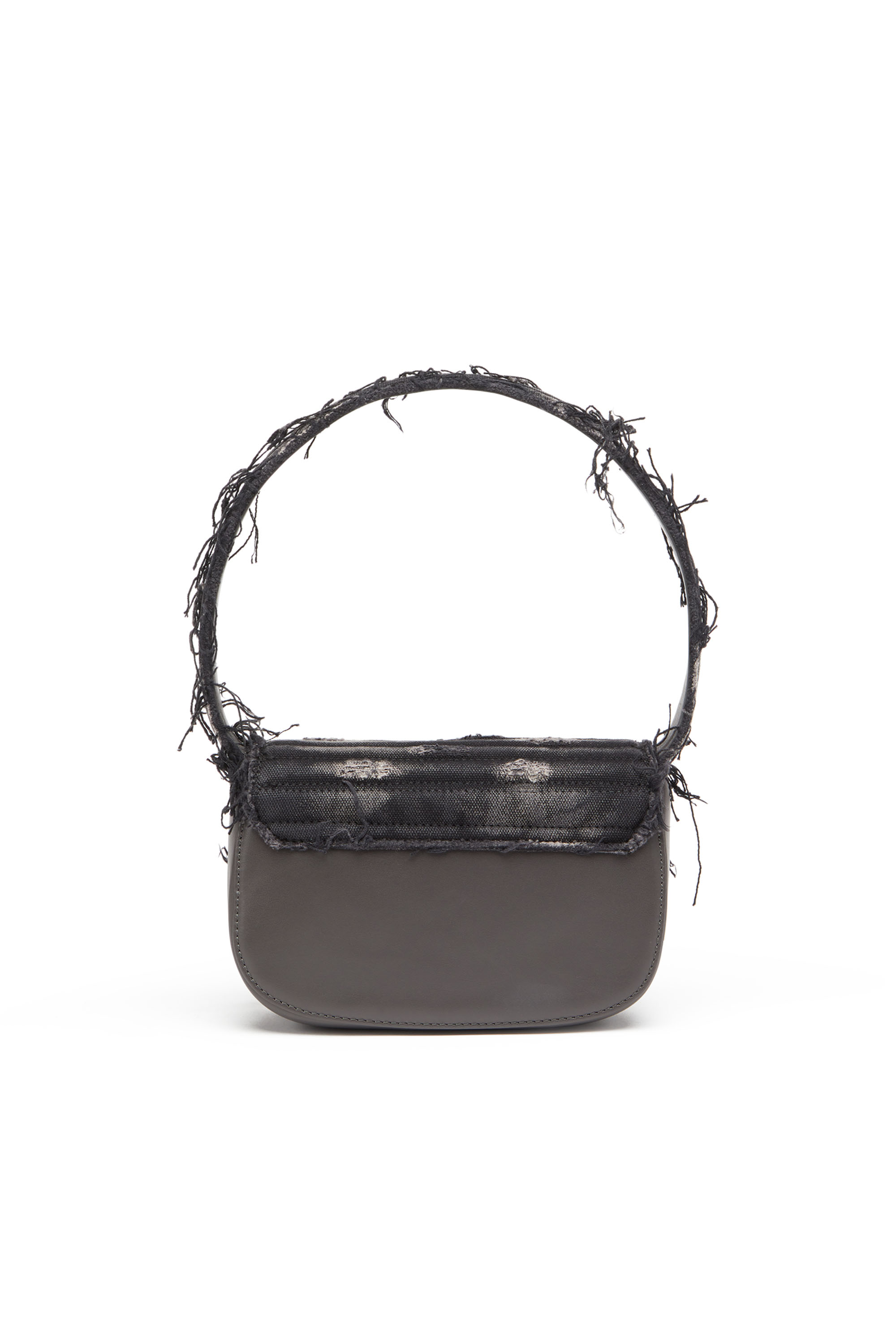 Diesel - 1DR, Woman's 1DR - Iconic shoulder bag in crystal canvas in Black - 2