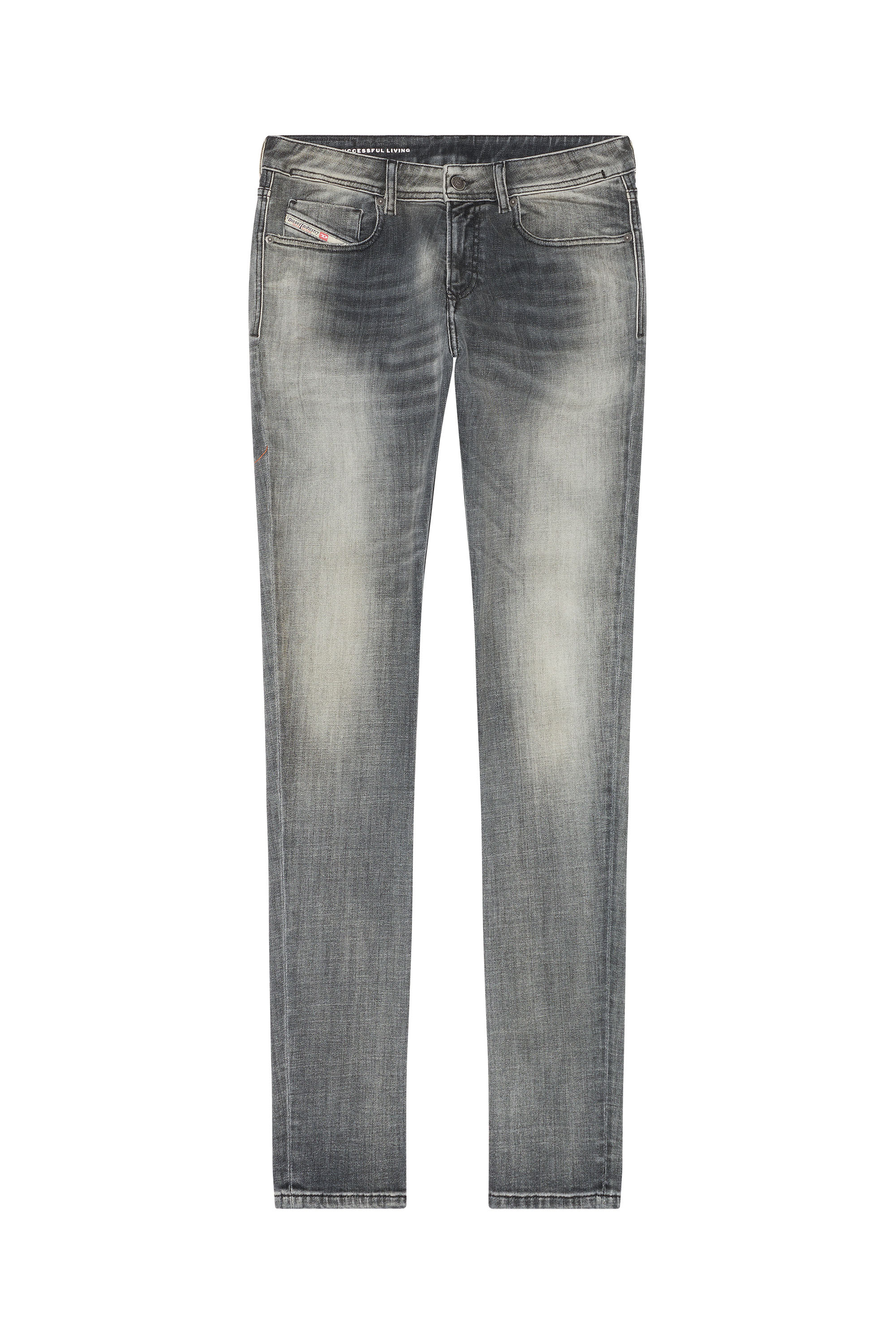 Diesel - Man's Skinny Jeans 1979 Sleenker 09E71, Black/Dark grey - 3